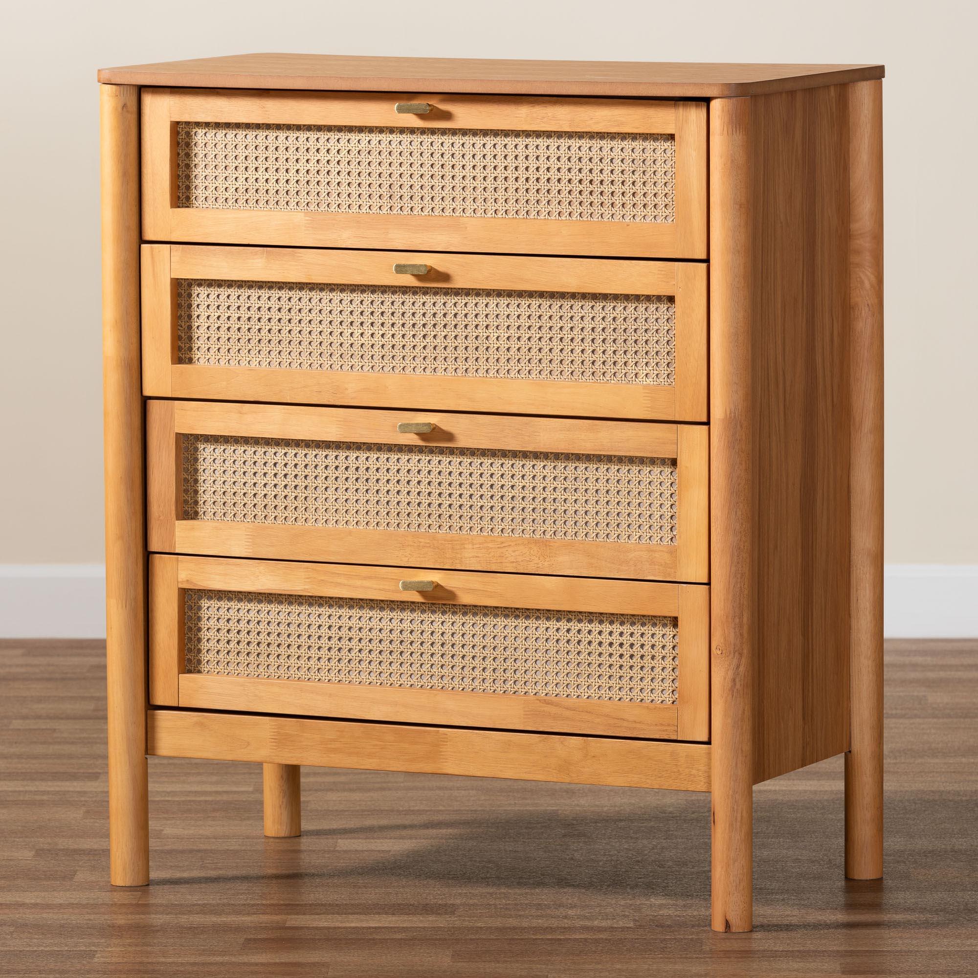 Baxton Studio Jenn 4 Drawer Chest of Drawers, , large