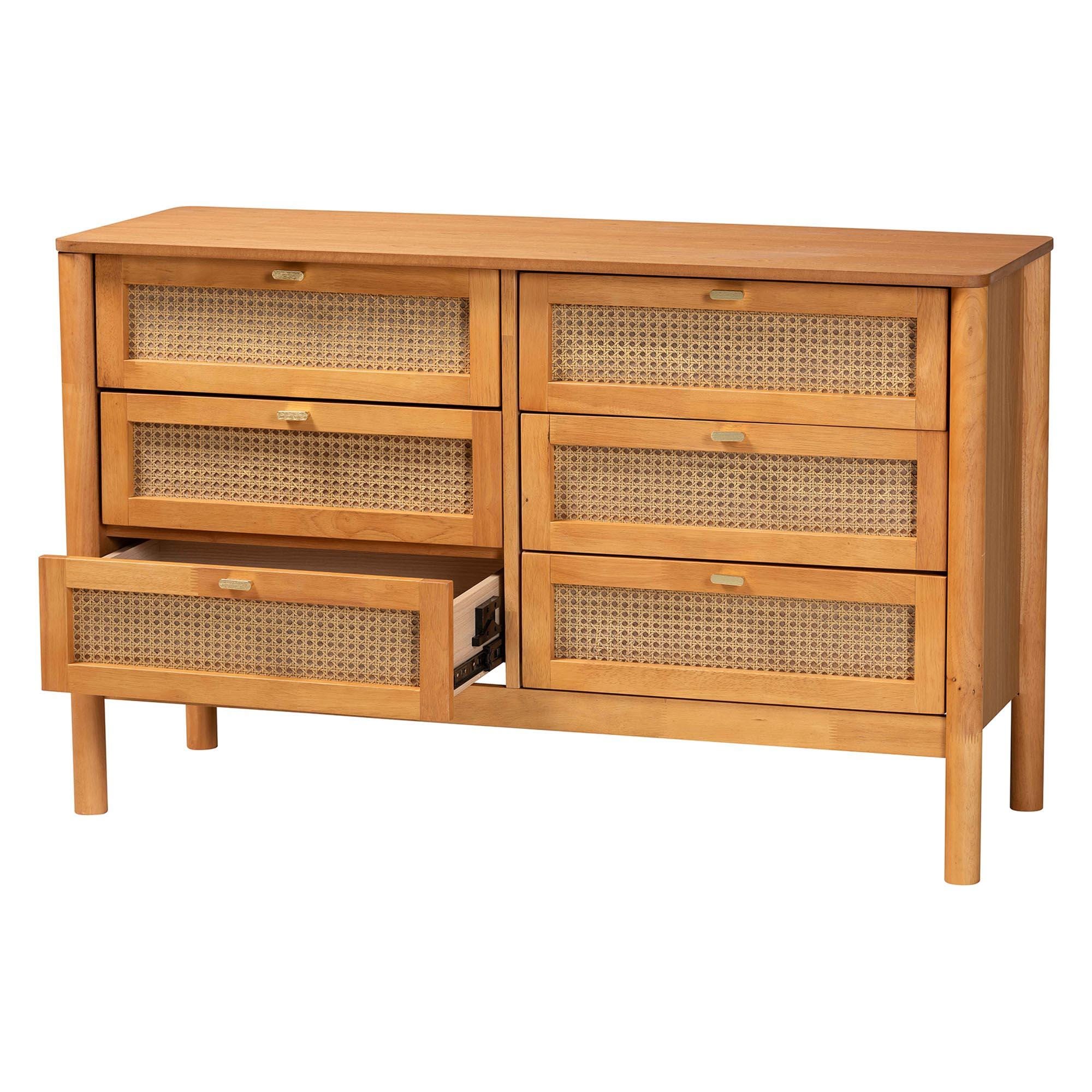 Baxton Studio Jenn 6 Drawer Dresser, , large