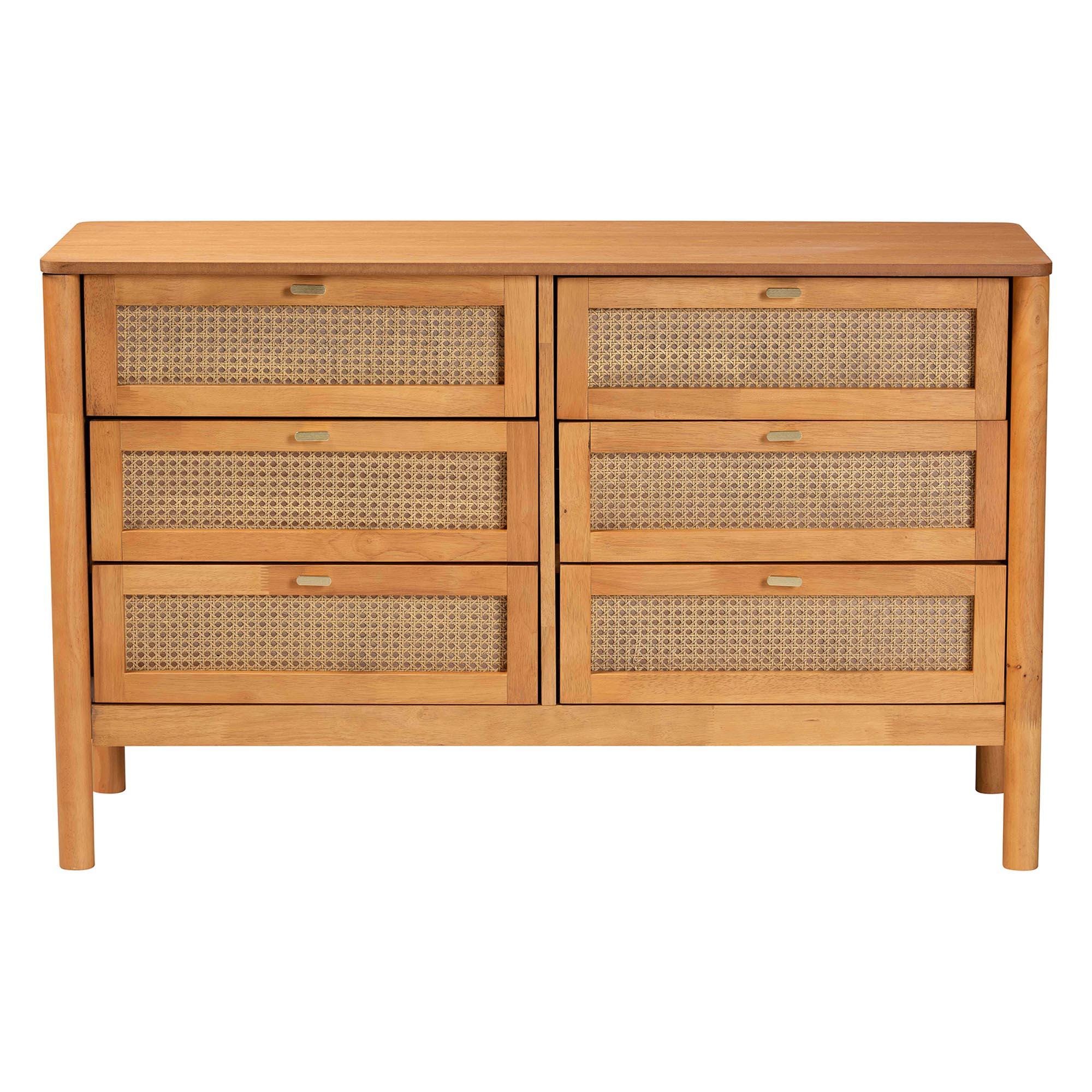 Baxton Studio Jenn 6 Drawer Dresser, , large