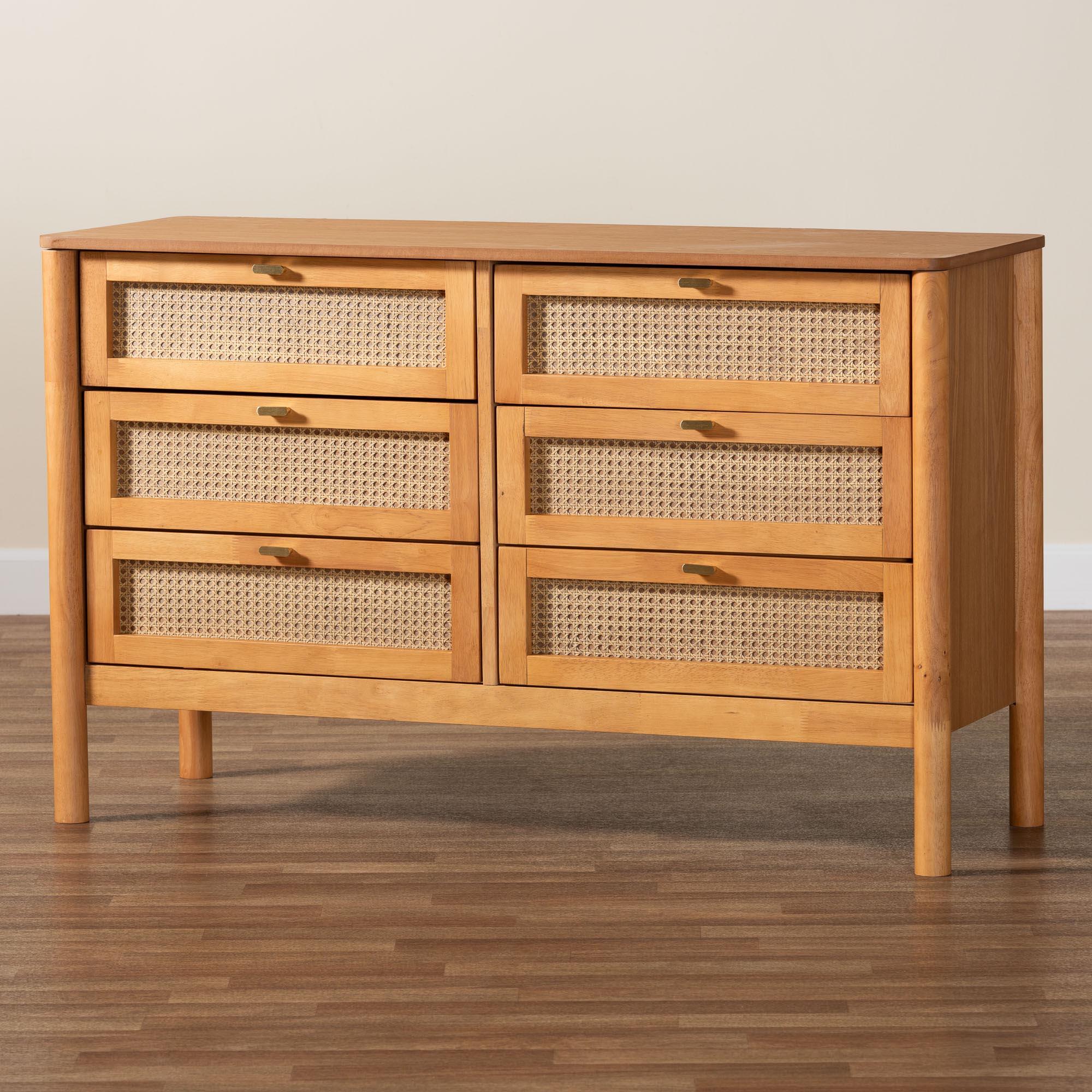 Baxton Studio Jenn 6 Drawer Dresser, , large