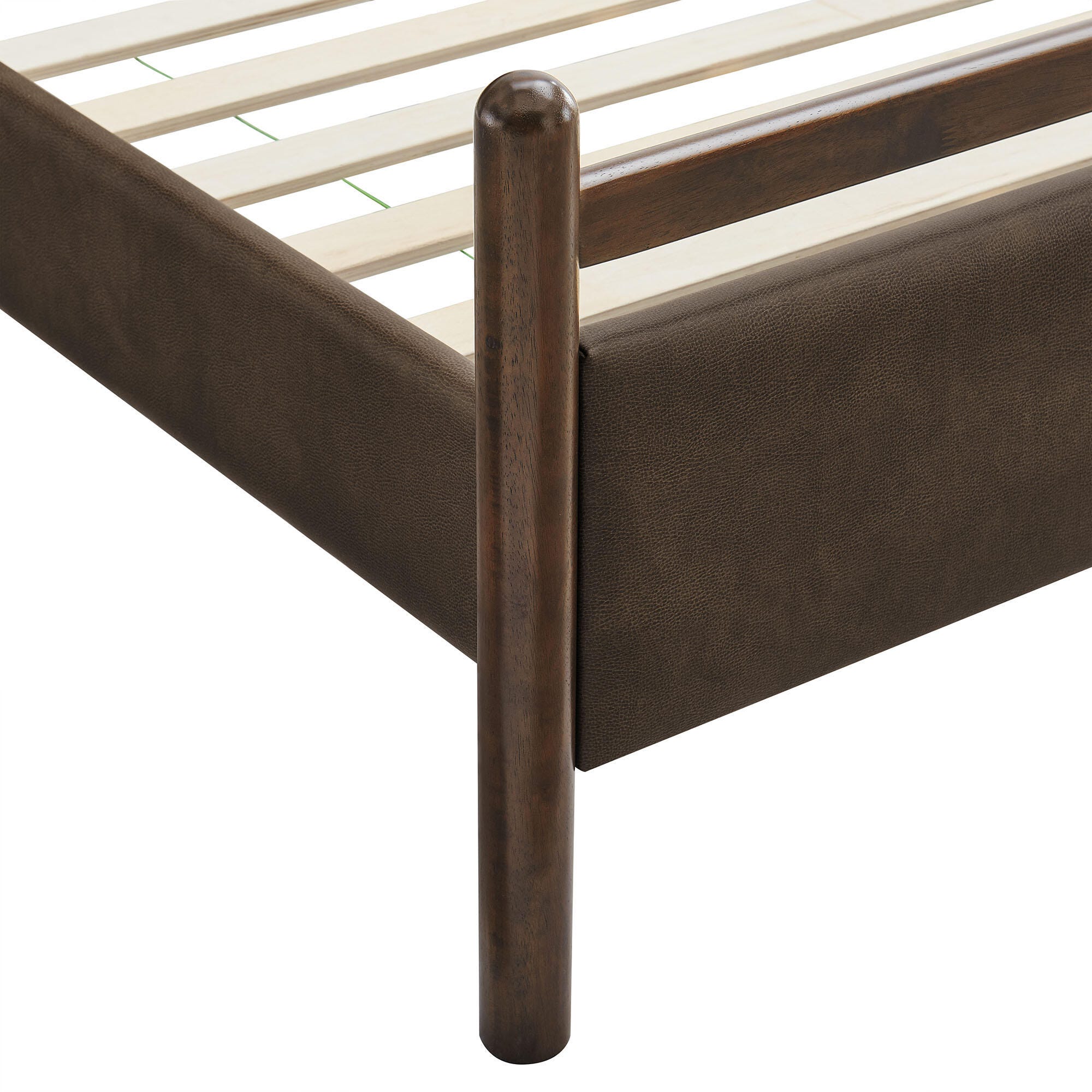 Modway Ginny Solid King Platform Bed, Brown, large