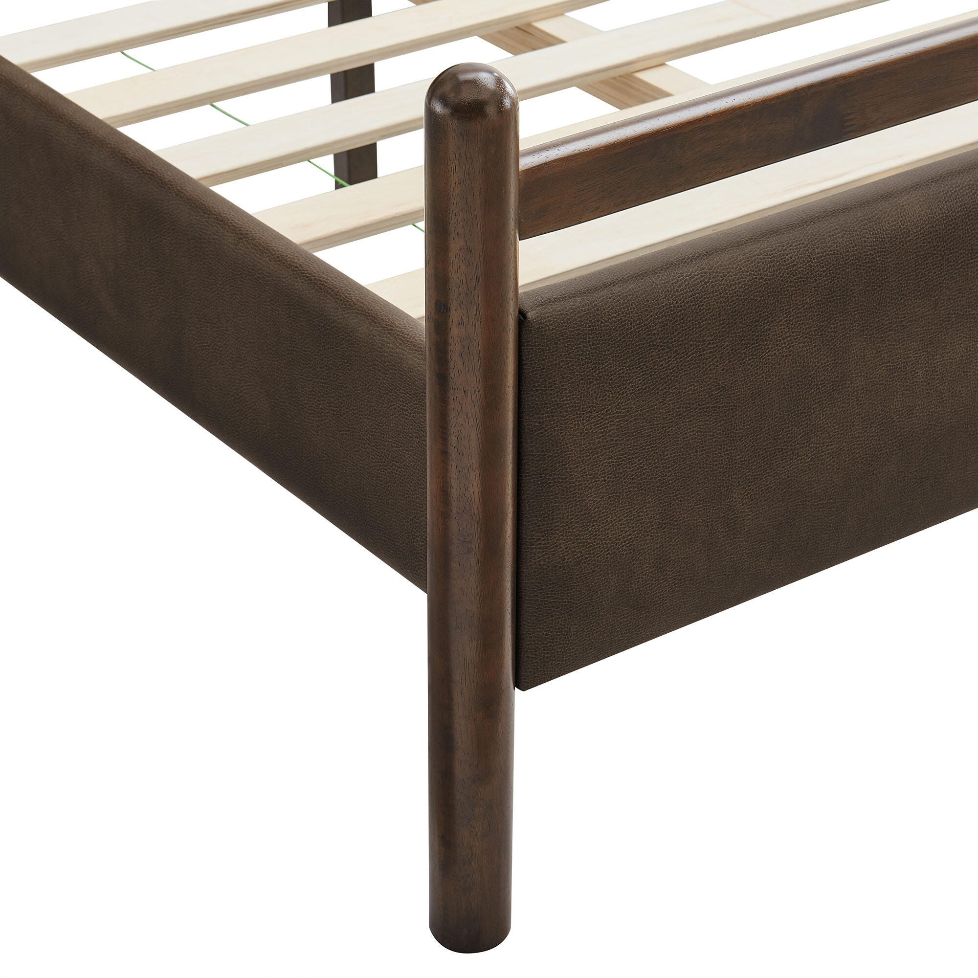 Modway Ginny Solid Twin Platform Bed, Brown, large