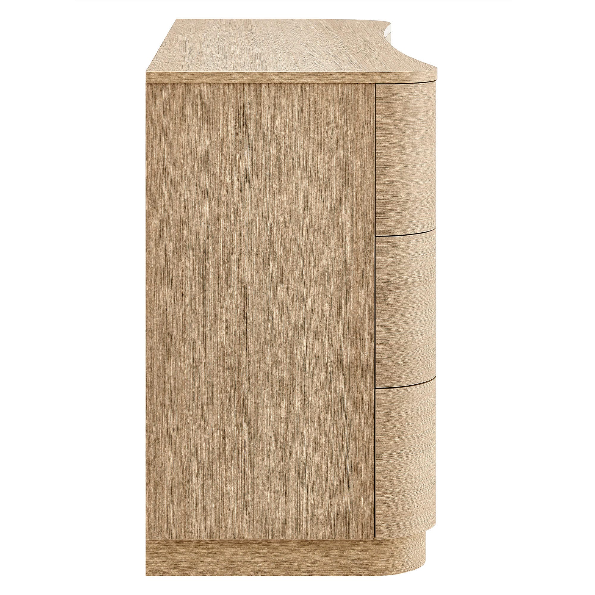 Modway Mirae 6 Drawer Dresser, Light Brown, large