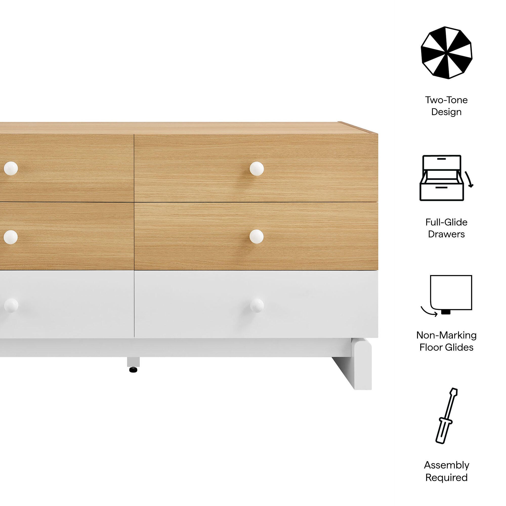 Modway Nolia 6 Drawer Dresser, , large