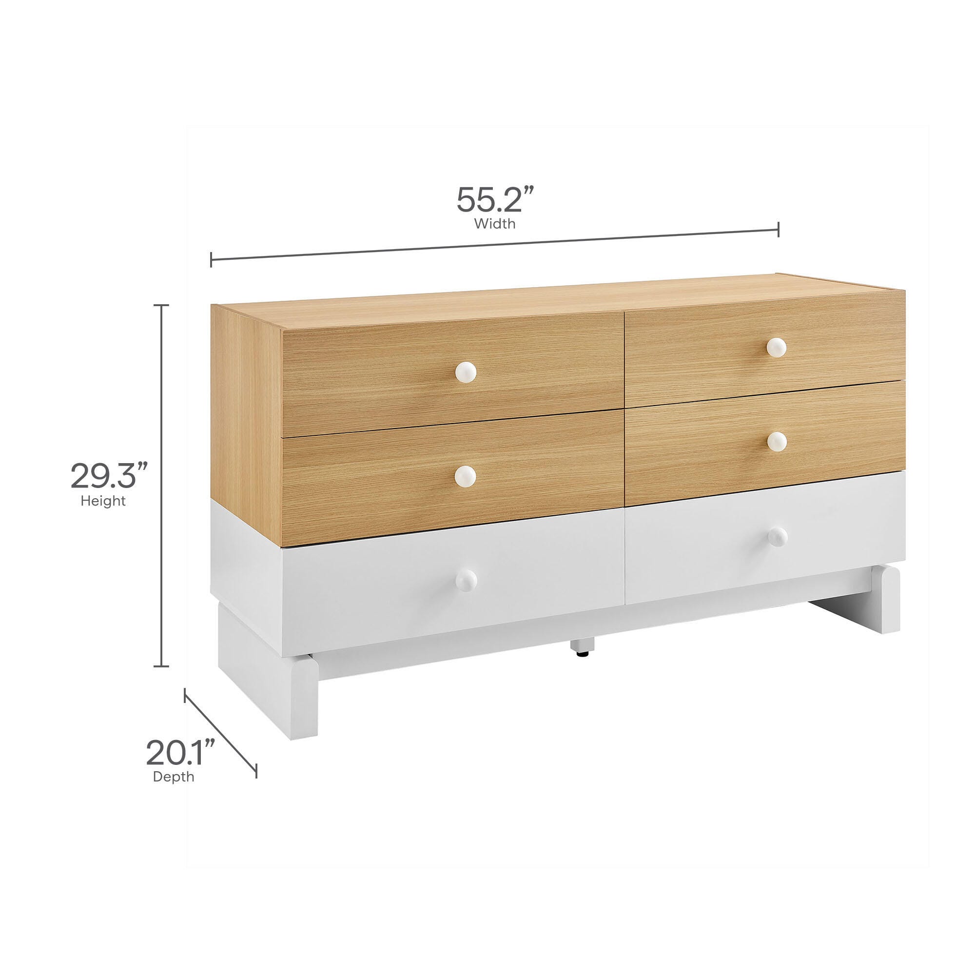 Modway Nolia 6 Drawer Dresser, , large