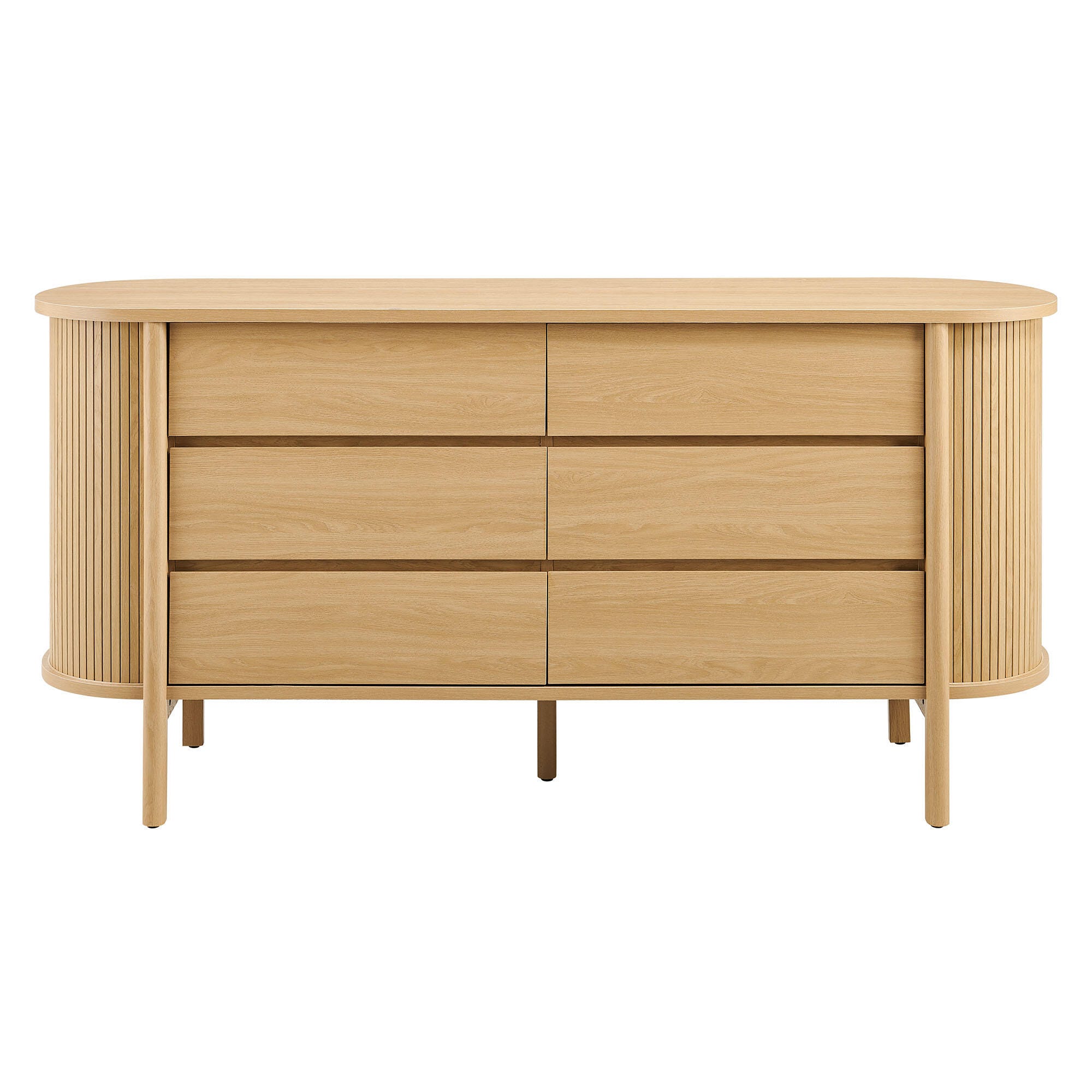 Modway Cadence 6 Drawer Dresser, Light Brown, large