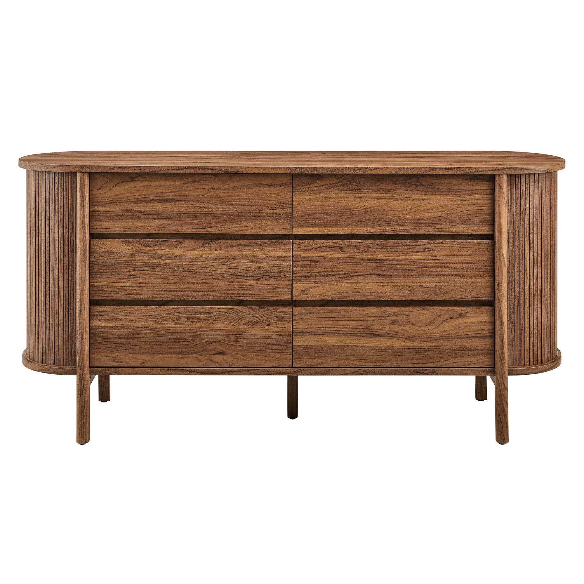 Modway Cadence 6 Drawer Dresser, Brushed Brown