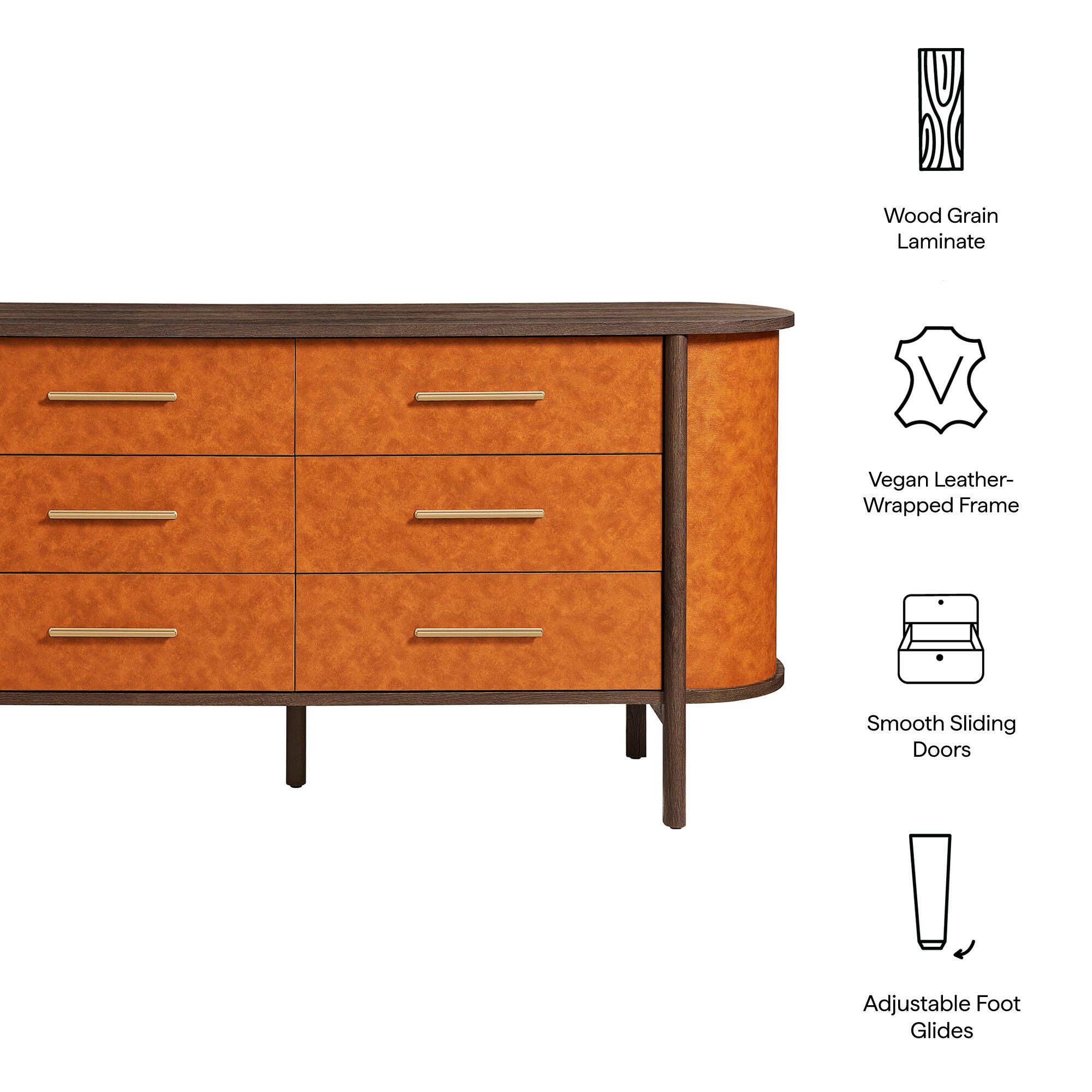 Modway Coralie 6 Drawer Dresser, , large