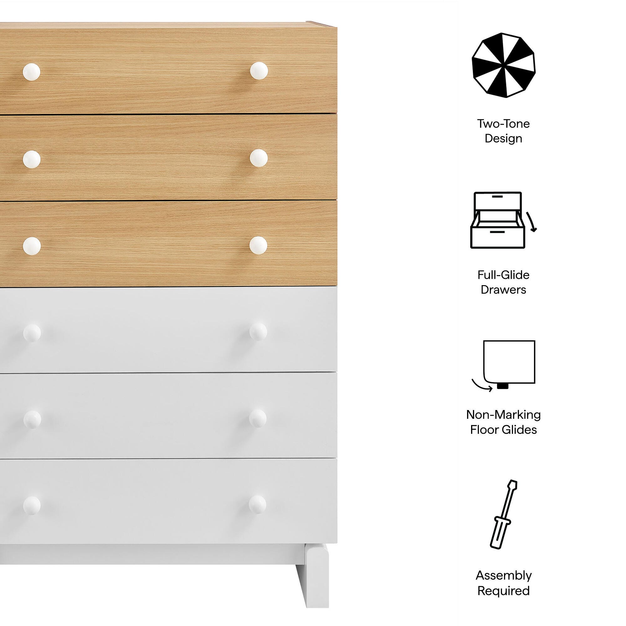Modway Nolia Chest 6 Drawer Dresser, , large