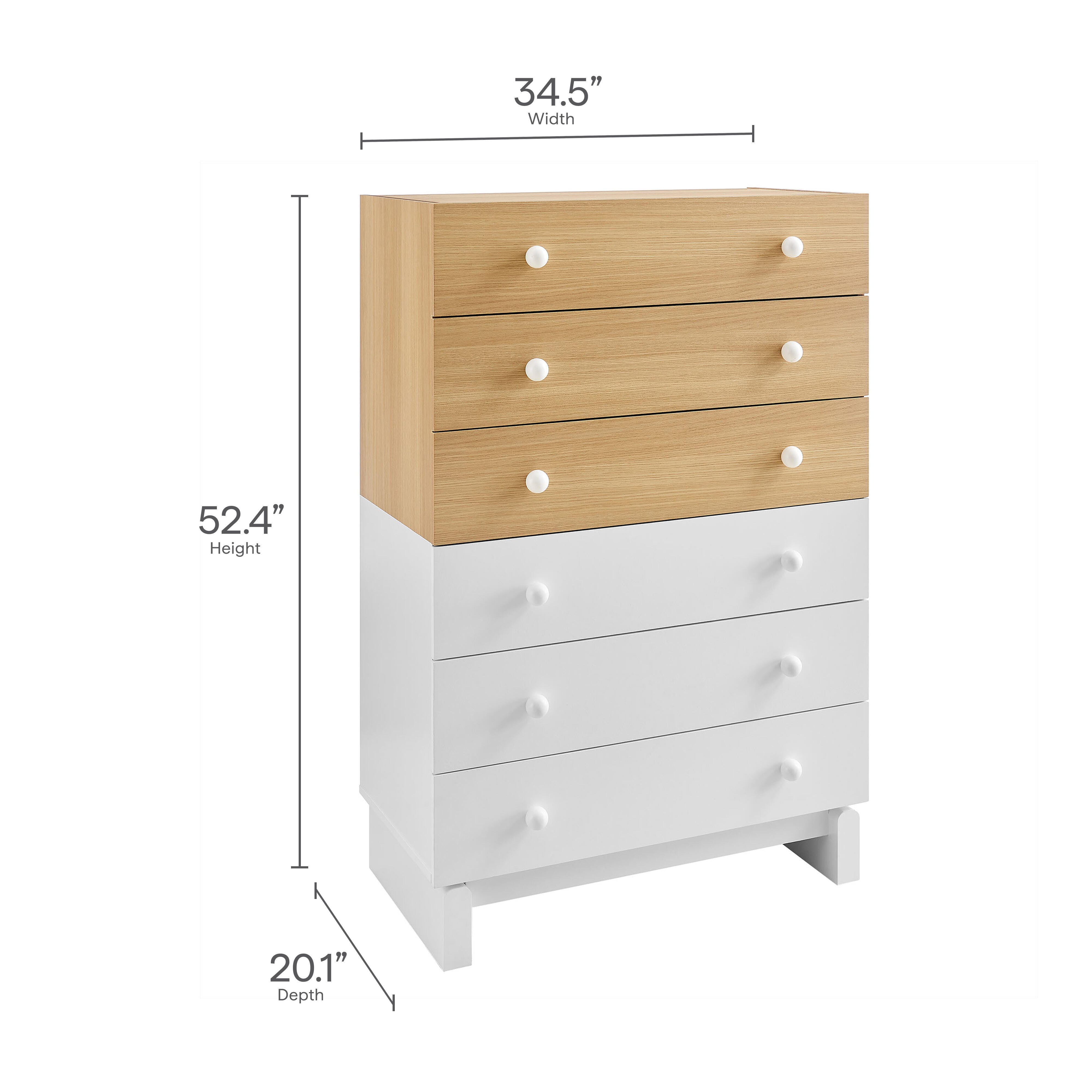 Modway Nolia Chest 6 Drawer Dresser, , large