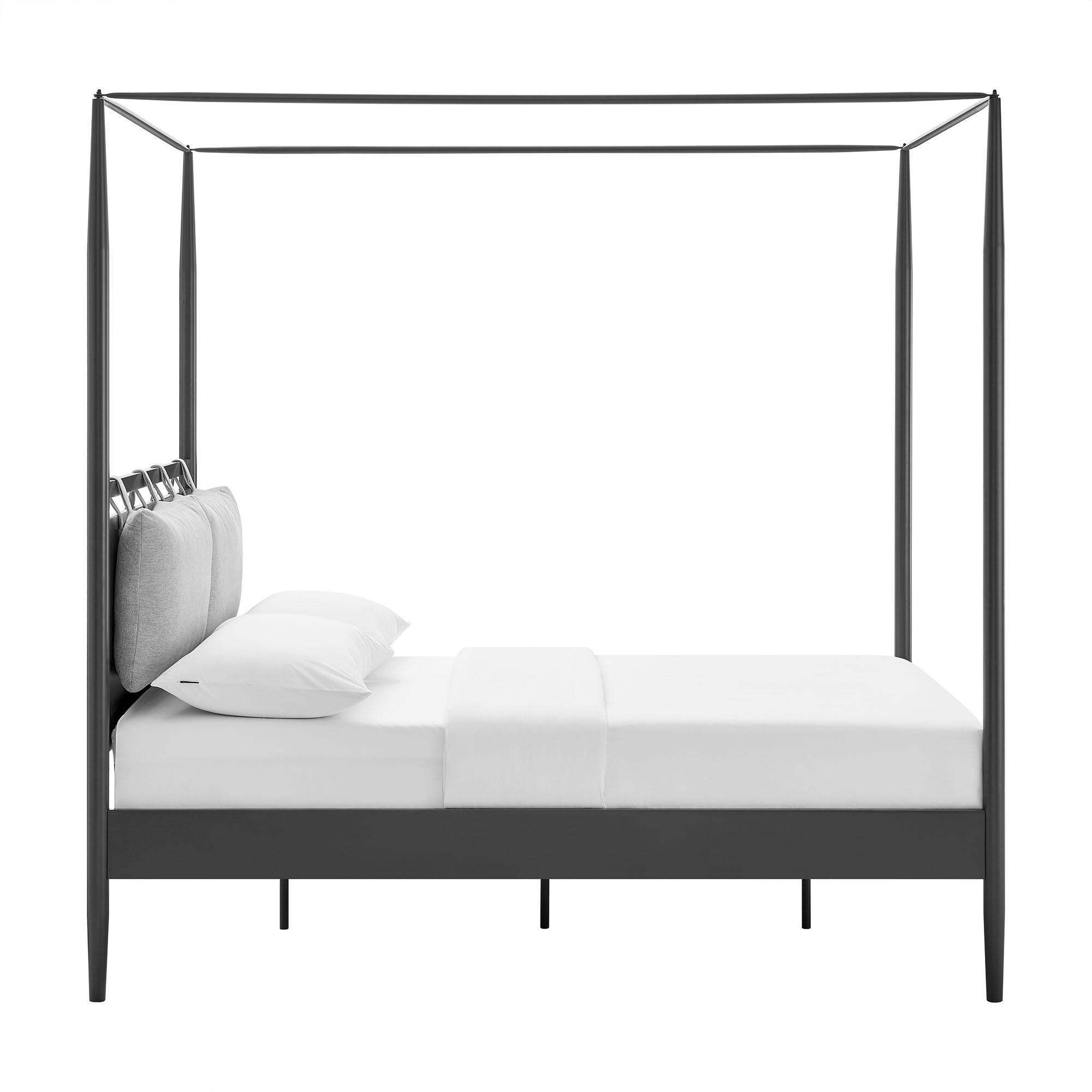 Modway Marlowe Full Platform Bed, Gray, large