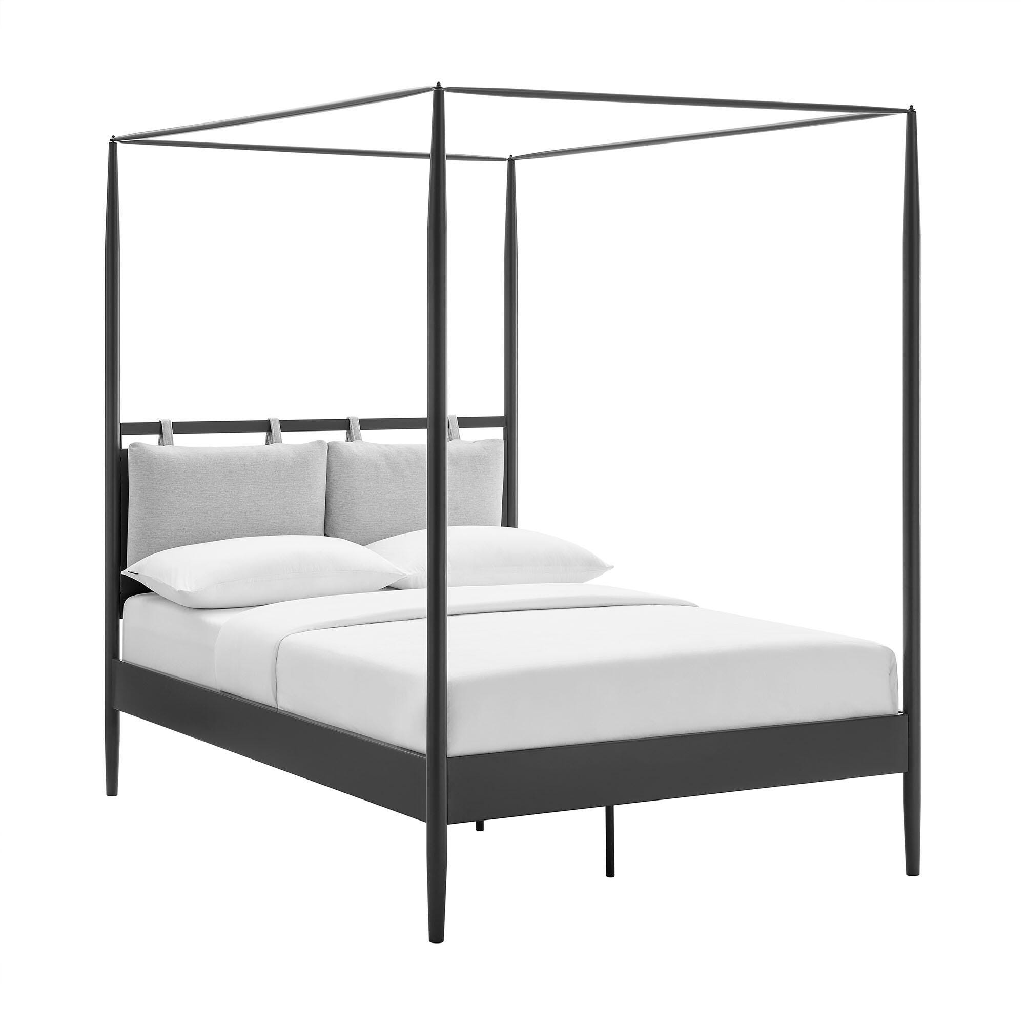 Modway Marlowe Full Platform Bed, Gray, large