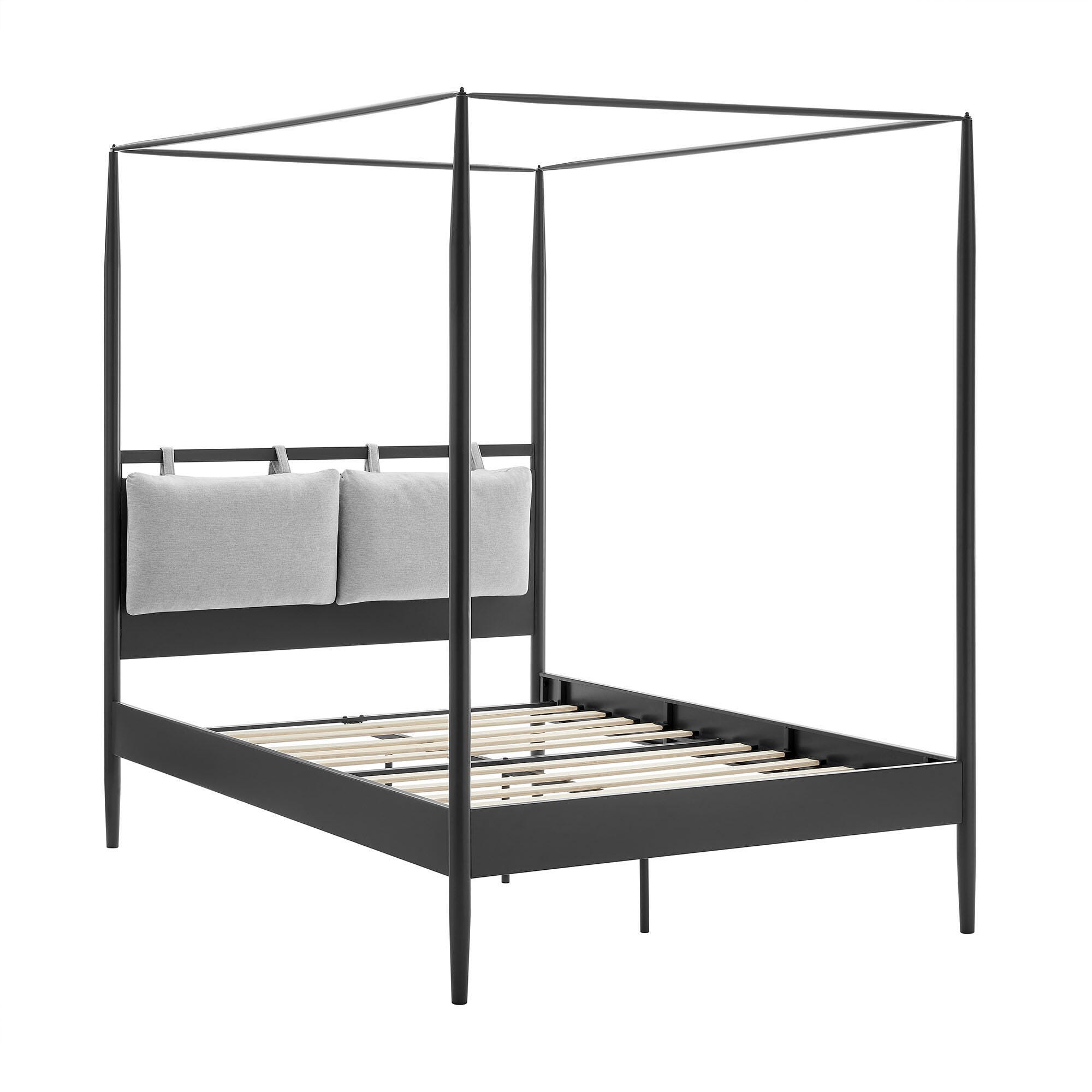 Modway Marlowe Full Platform Bed, Gray, large