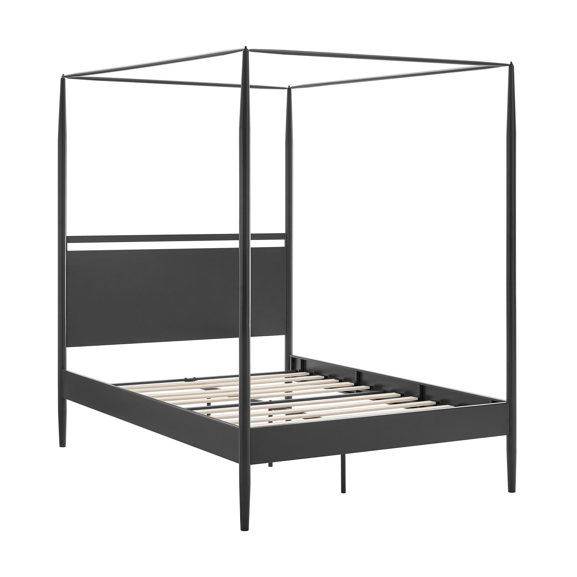 Modway Marlowe Full Platform Bed, Gray, large