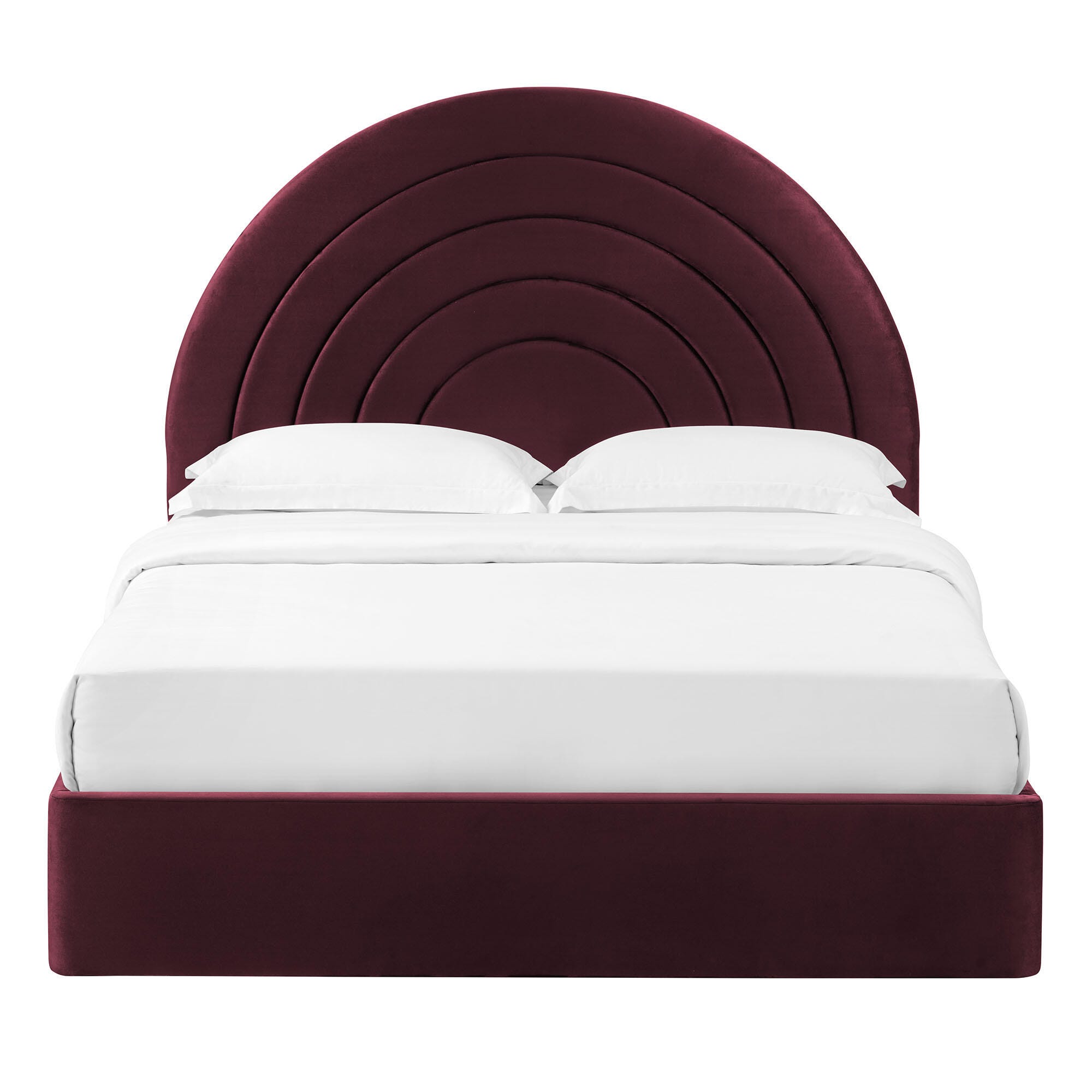 Modway Solana Full Platform Bed, Purple, large