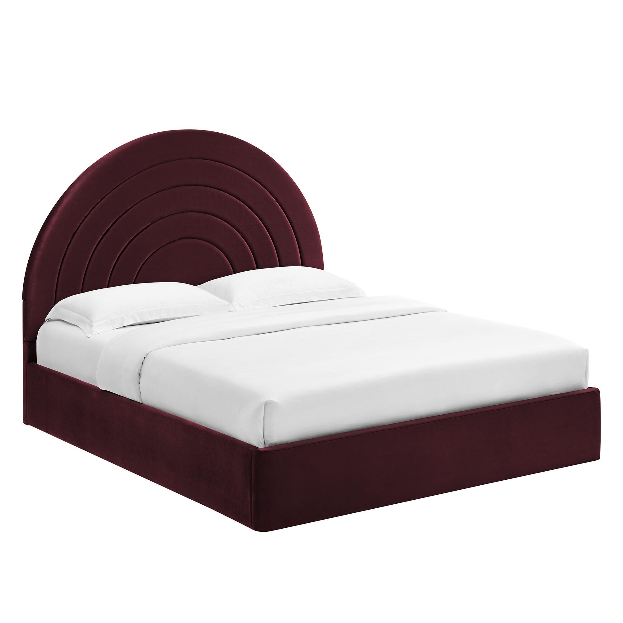 Modway Solana Full Platform Bed, Purple, large