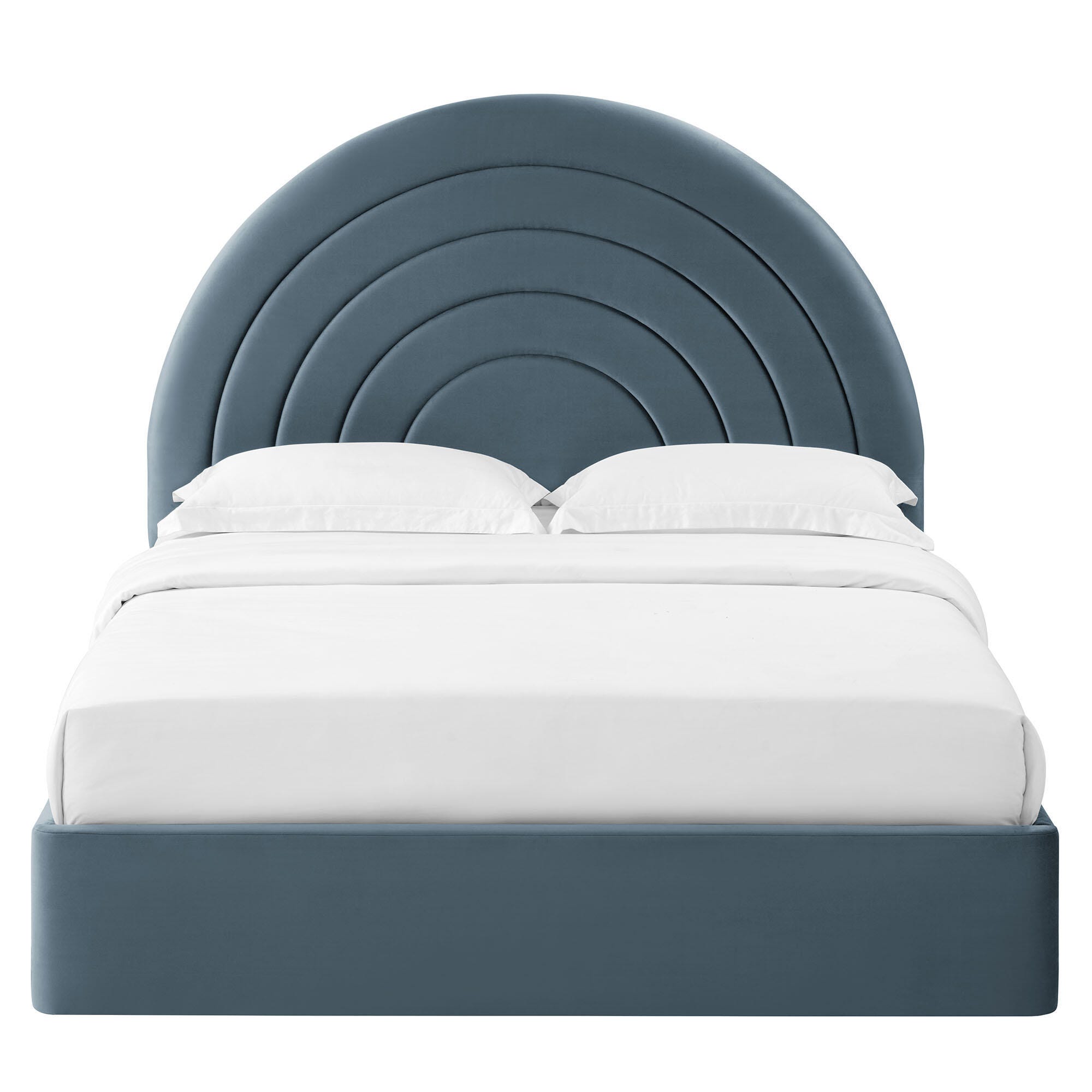 Modway Solana Full Platform Bed, Cadet Blue, large