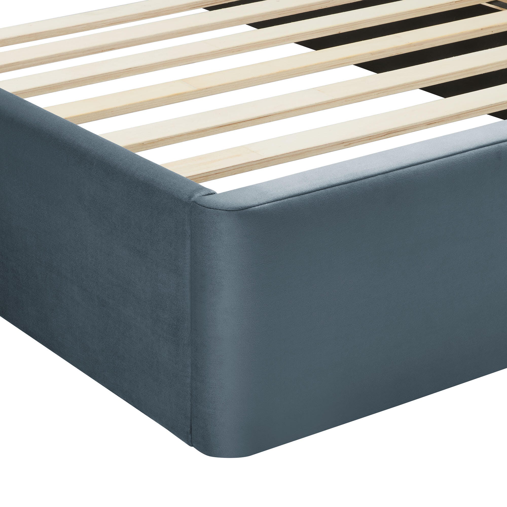 Modway Solana Full Platform Bed, Cadet Blue, large