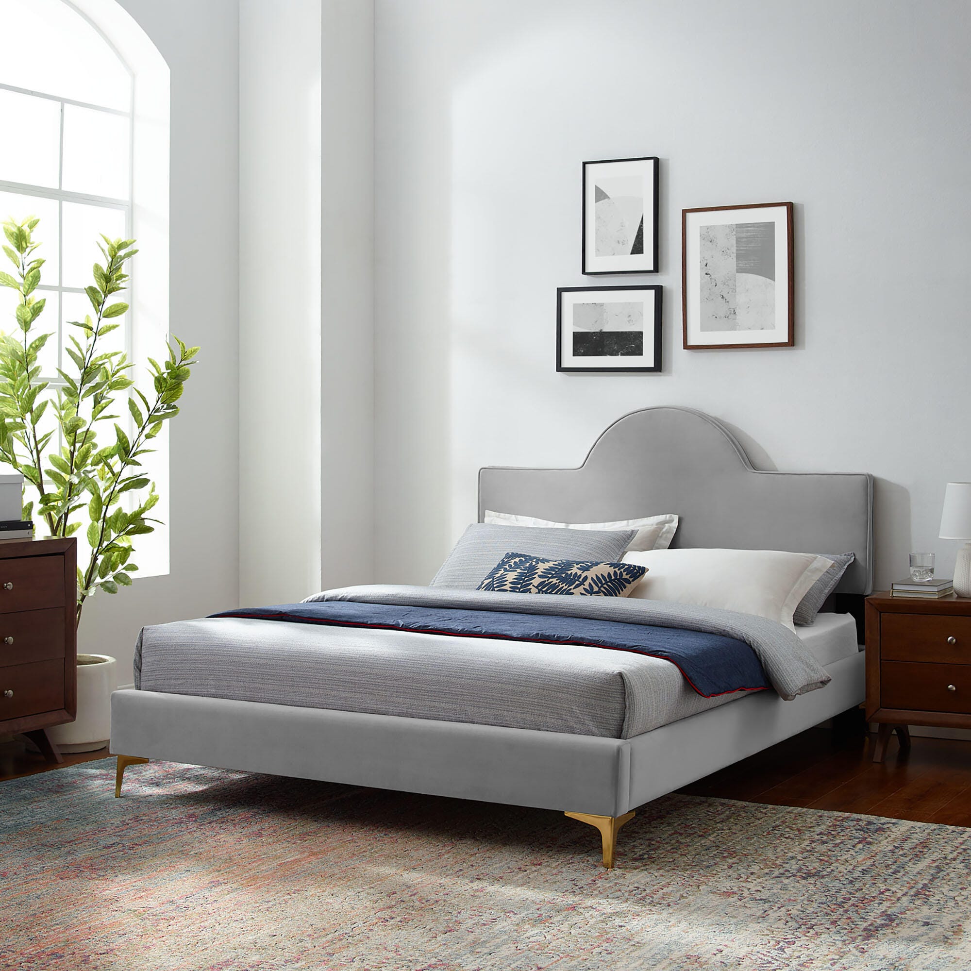 Modway Sunny Full Platform Bed, , rollover