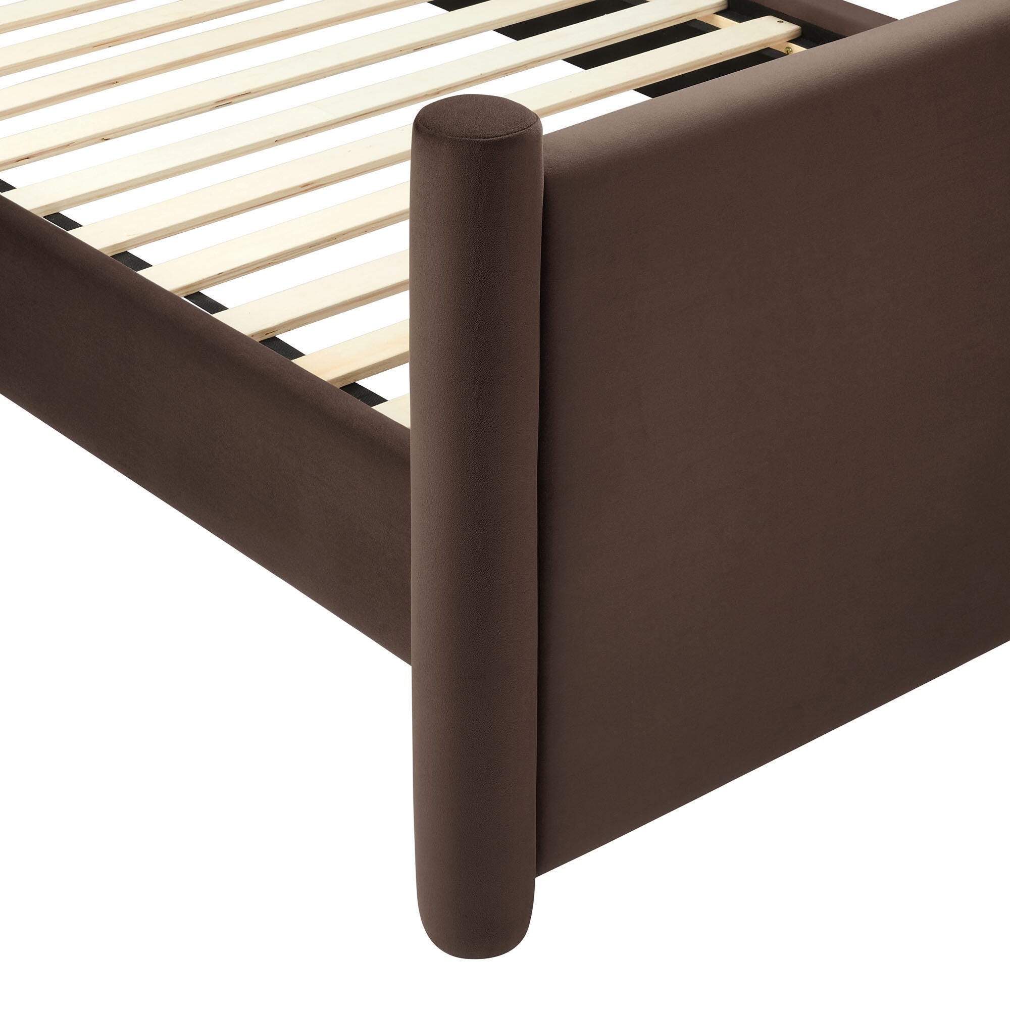 Modway Rael Full Platform Bed, Chocolate Brown, large