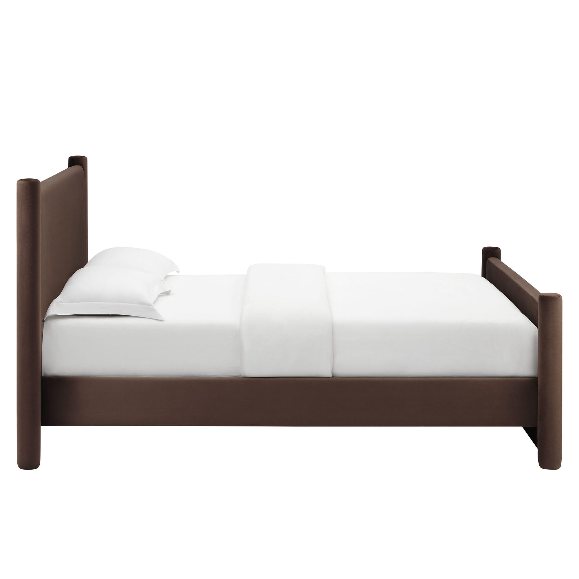 Modway Rael Full Platform Bed, Chocolate Brown, large