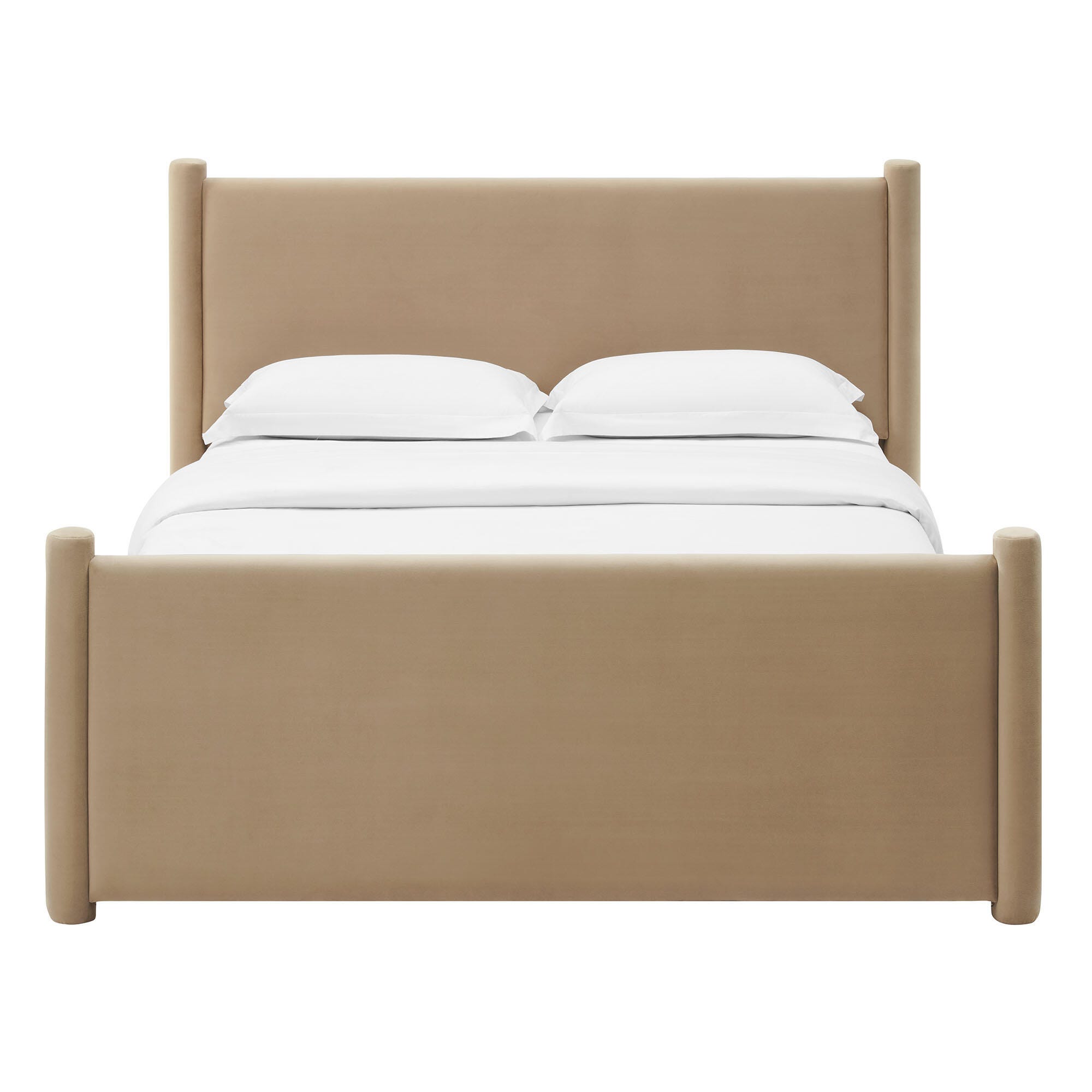Modway Rael Full Platform Bed, Taupe, large