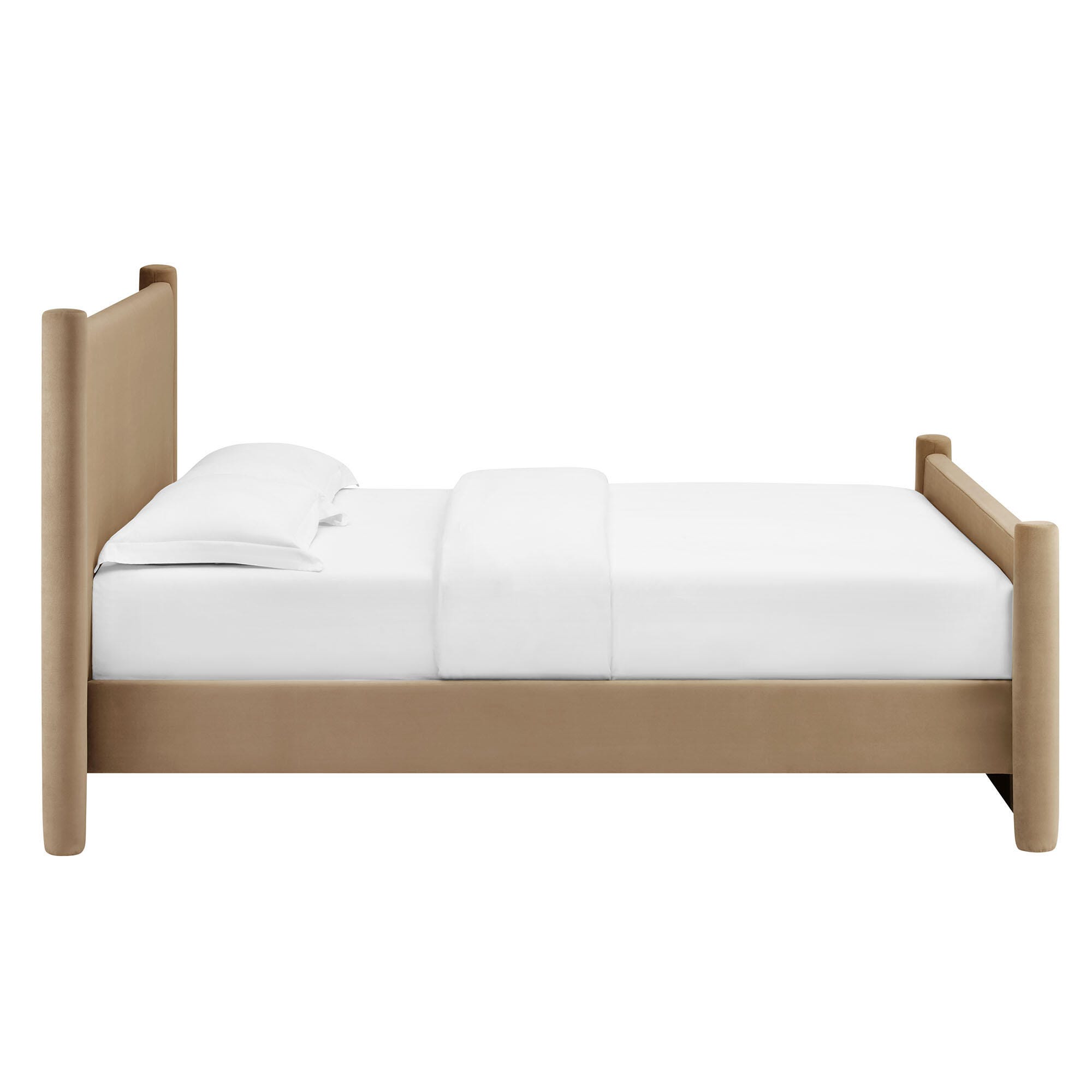 Modway Rael Full Platform Bed, Taupe, large