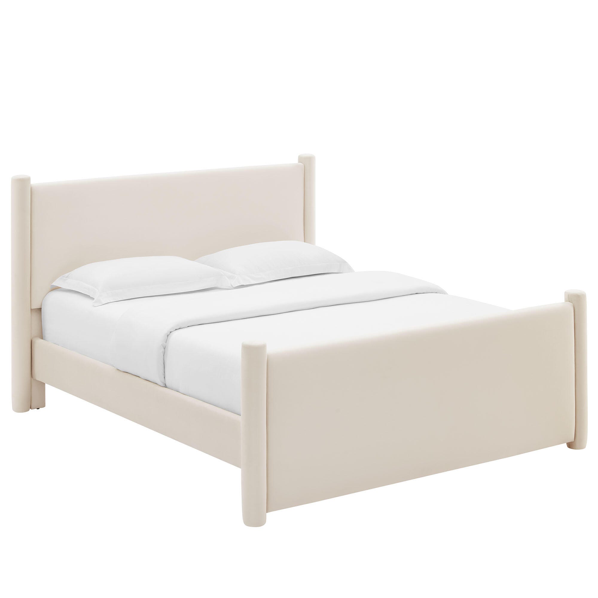 Modway Rael Full Platform Bed, Ivory, large