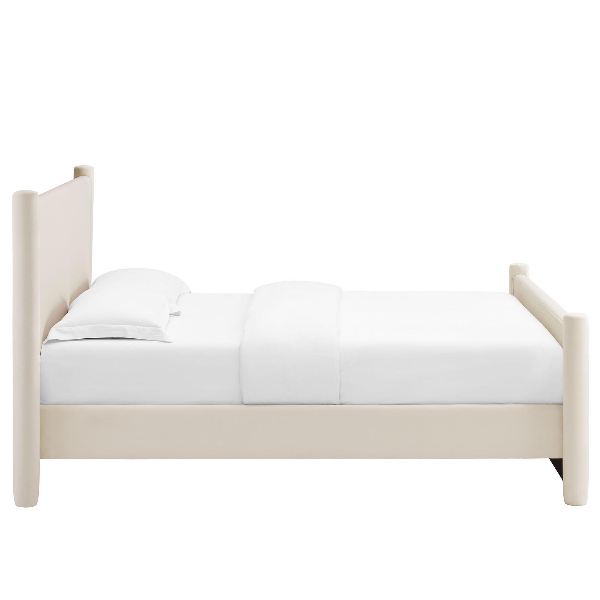 Modway Rael Full Platform Bed, Ivory, large