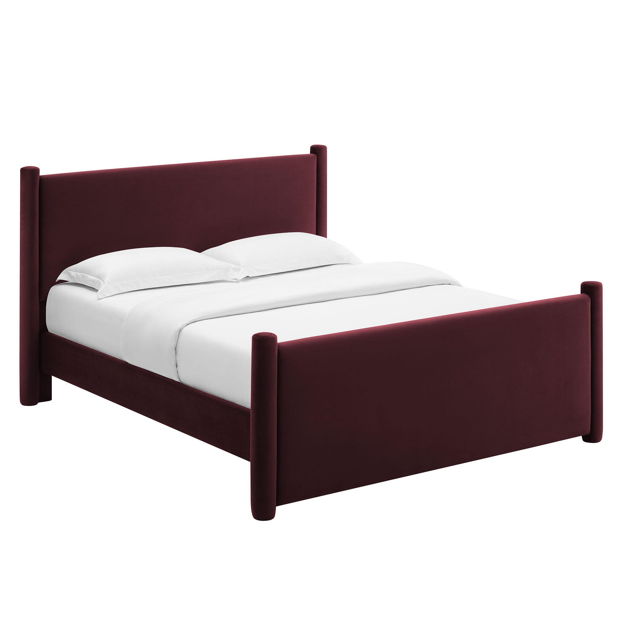 Modway Rael Full Platform Bed, Purple, large