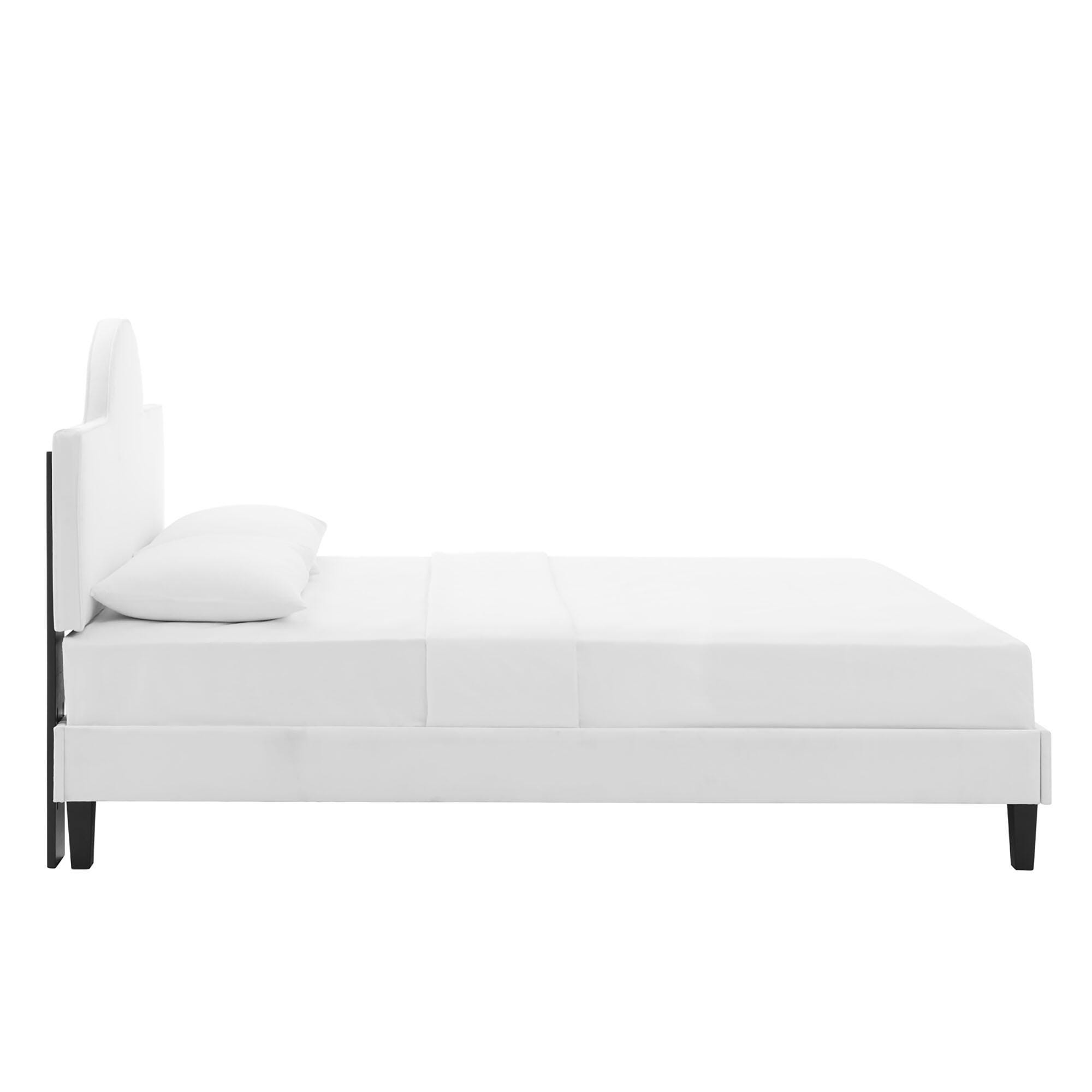 Modway Soleil King Platform Bed, White, large