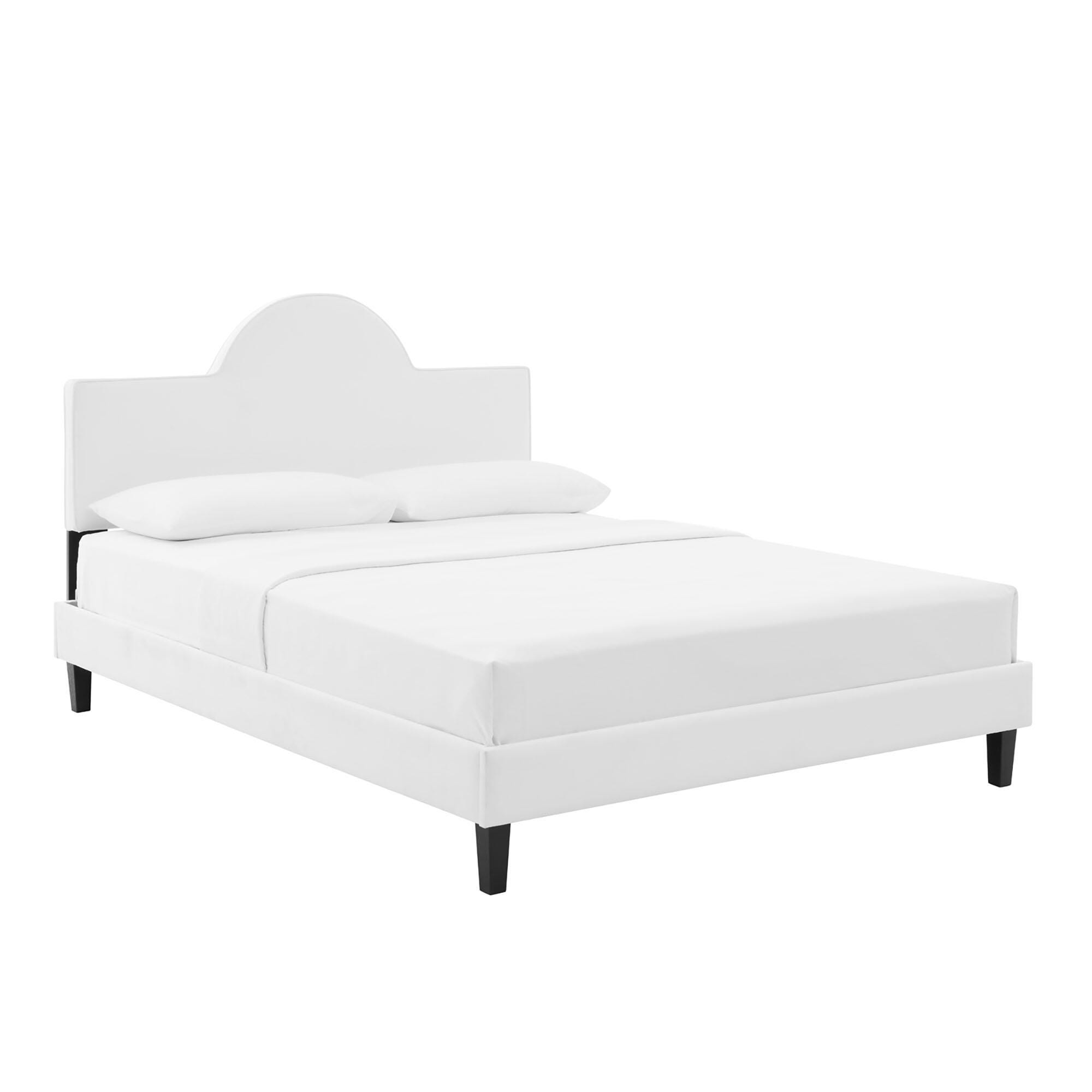 Modway Soleil King Platform Bed, White, large