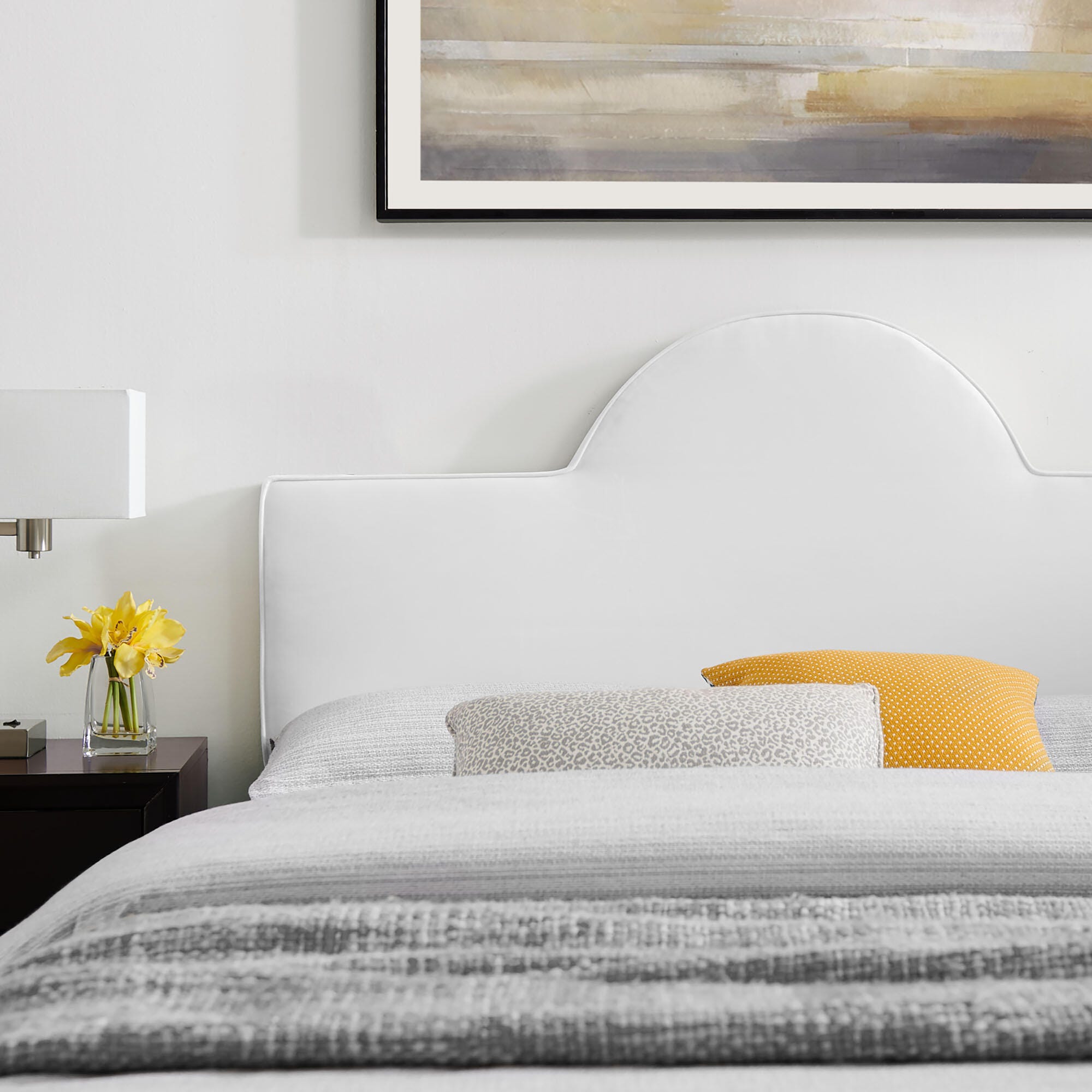 Modway Soleil King Platform Bed, White, large