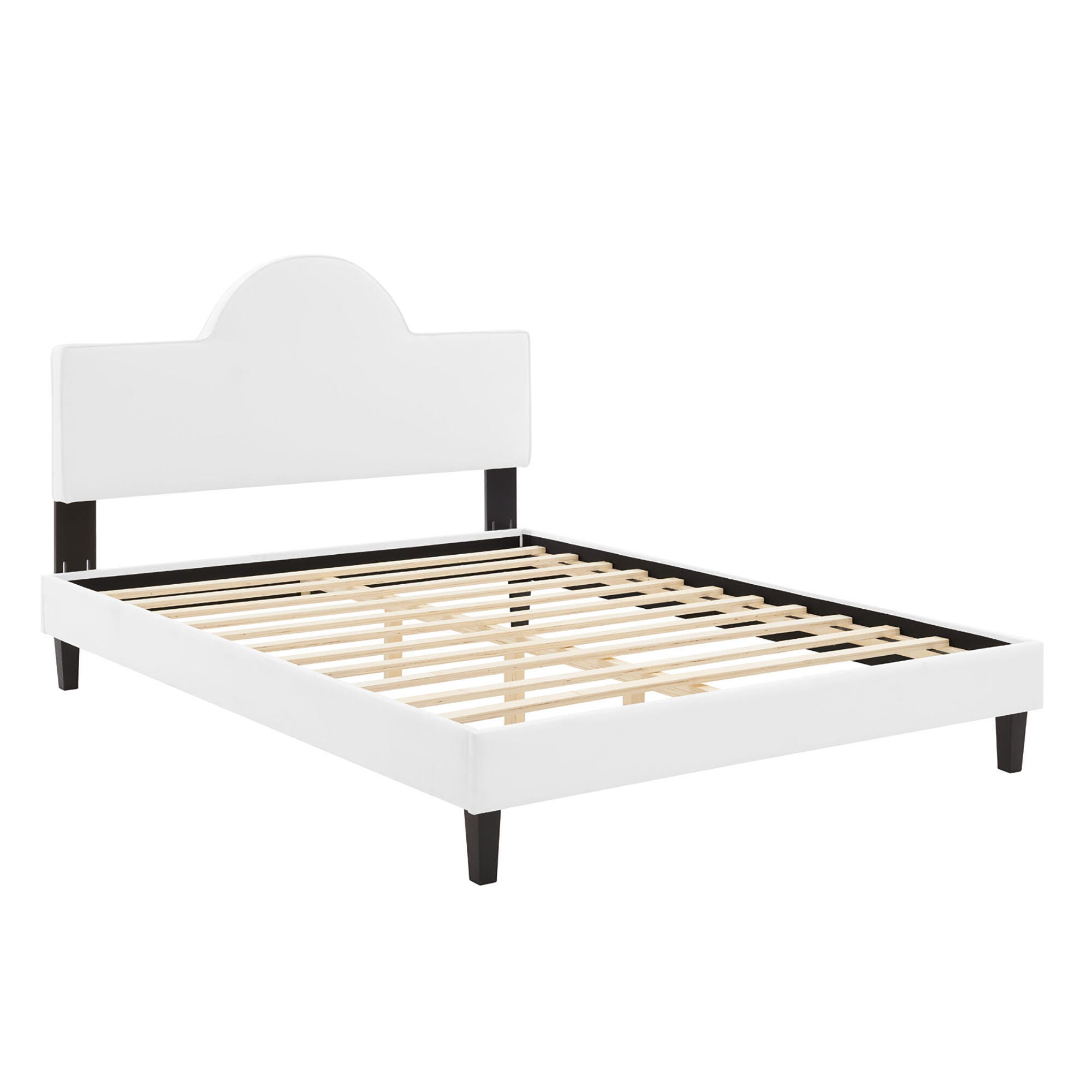 Modway Soleil King Platform Bed, White, large