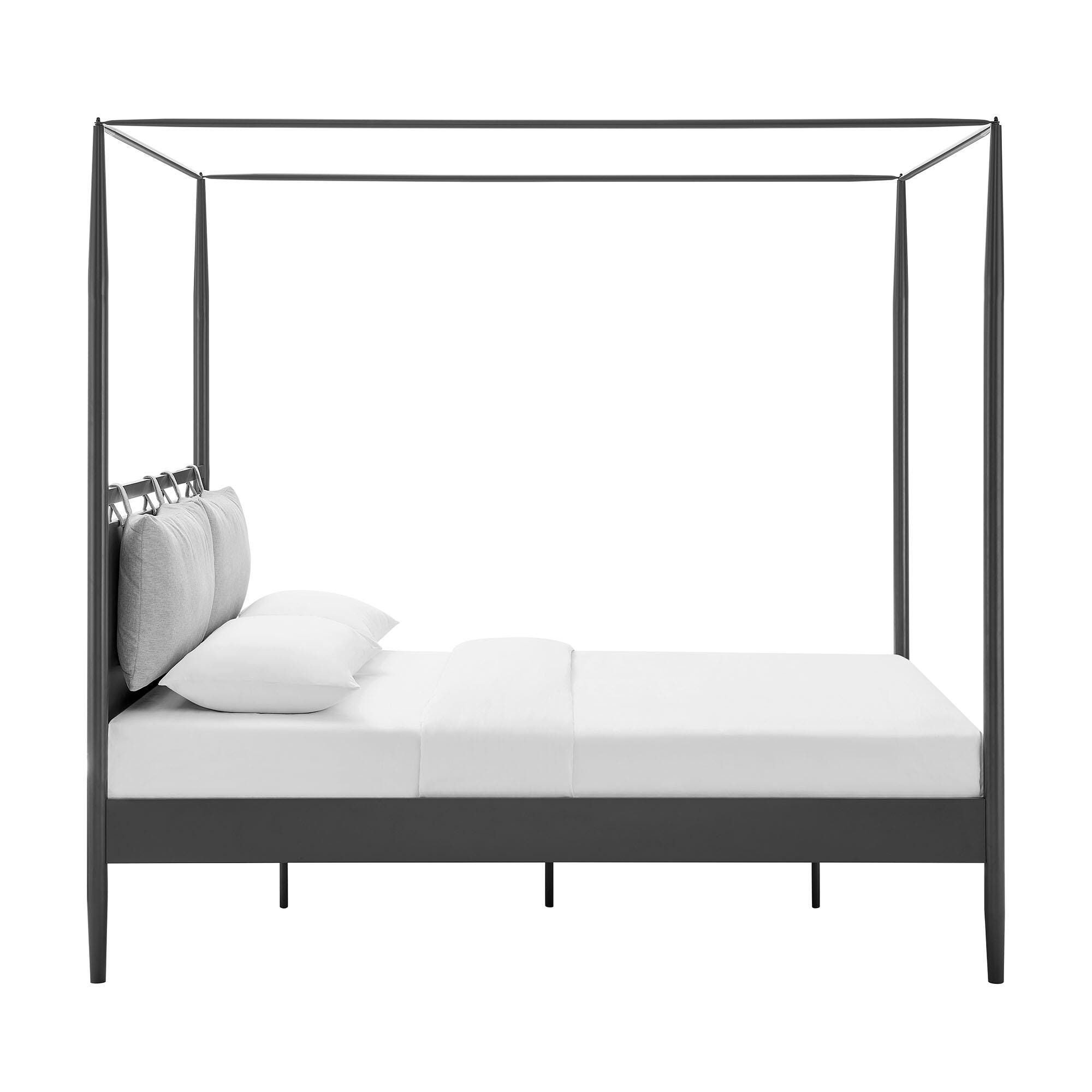 Modway Marlowe Queen Platform Bed, Gray, large