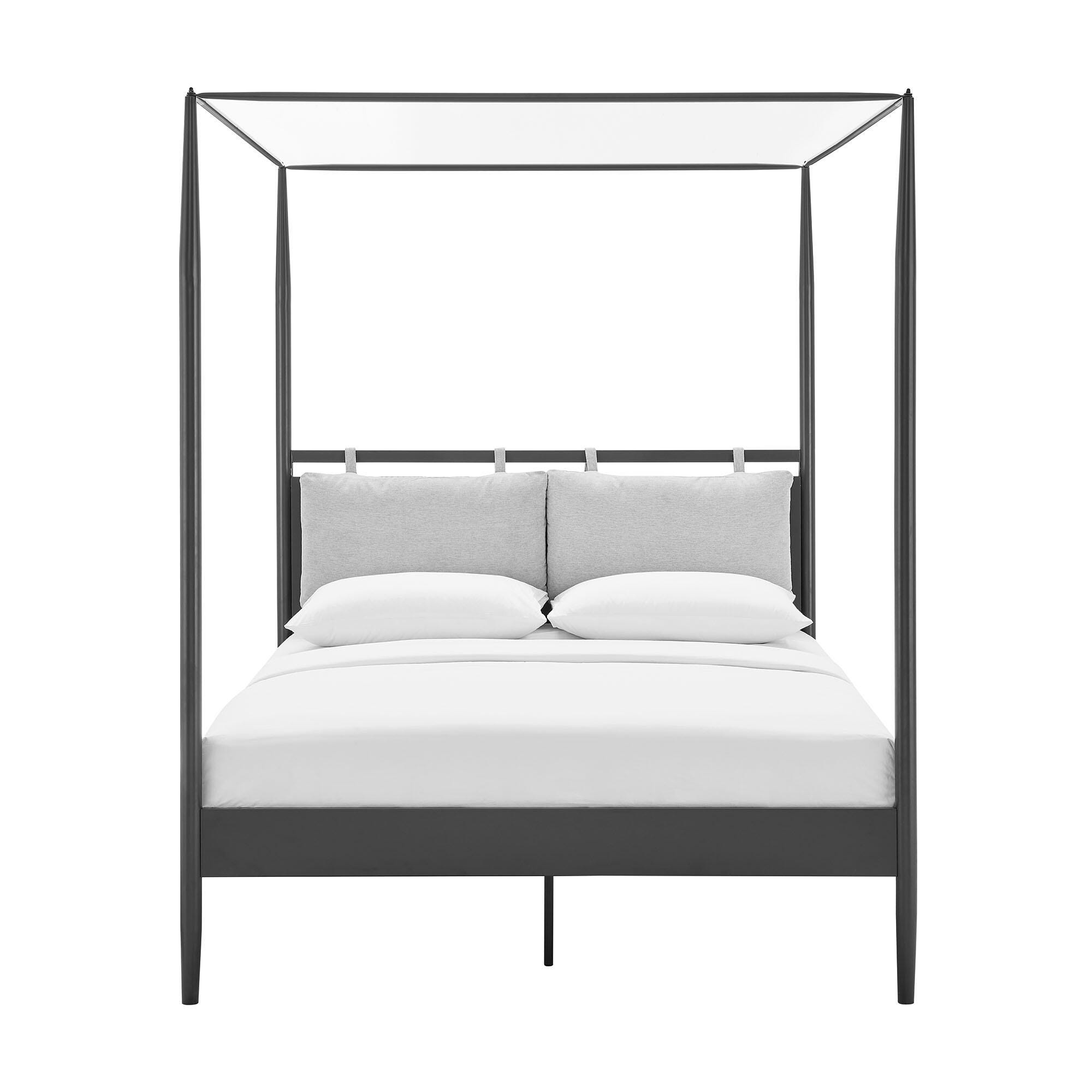 Modway Marlowe Queen Platform Bed, Gray, large