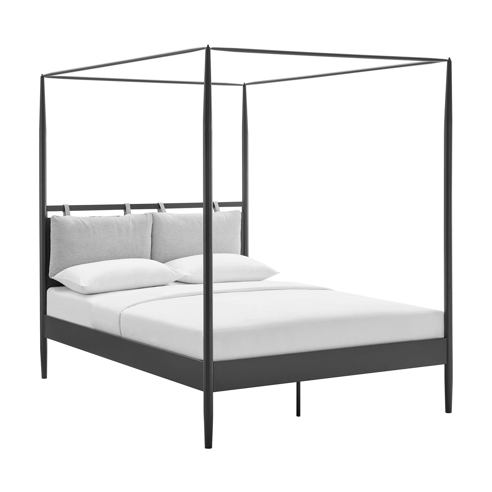 Modway Marlowe Queen Platform Bed, Gray, large