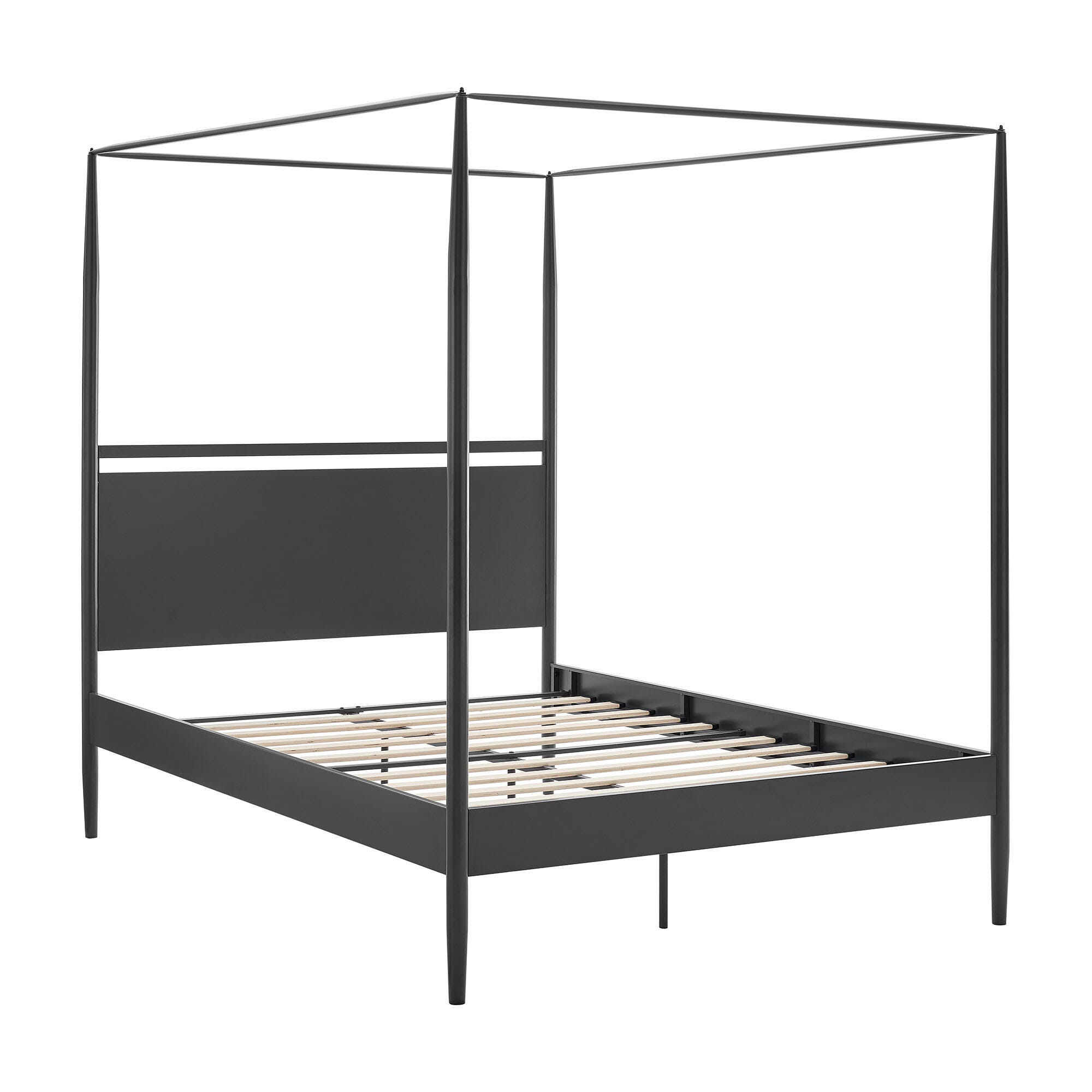 Modway Marlowe Queen Platform Bed, Gray, large