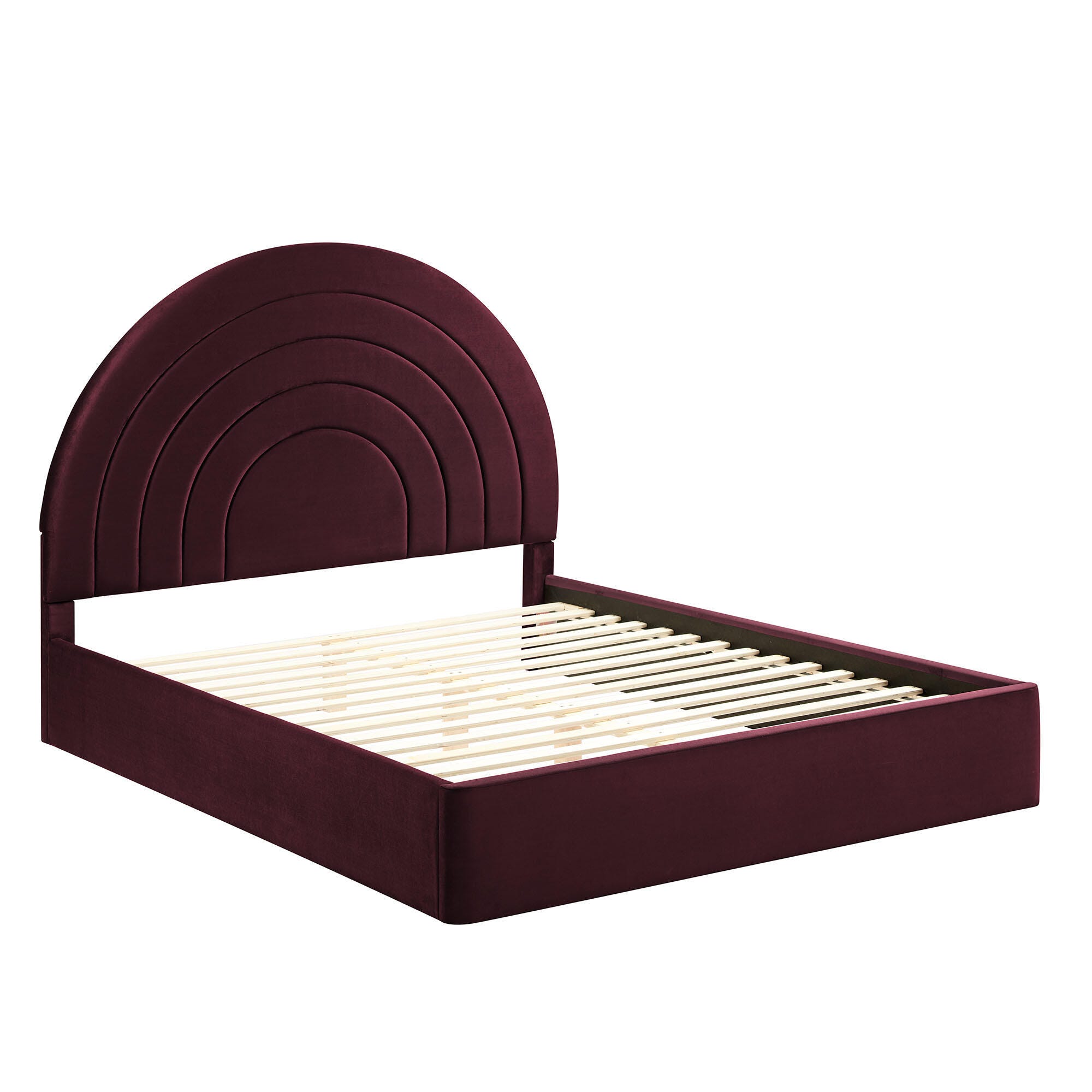 Modway Solana Queen Platform Bed, Purple, large