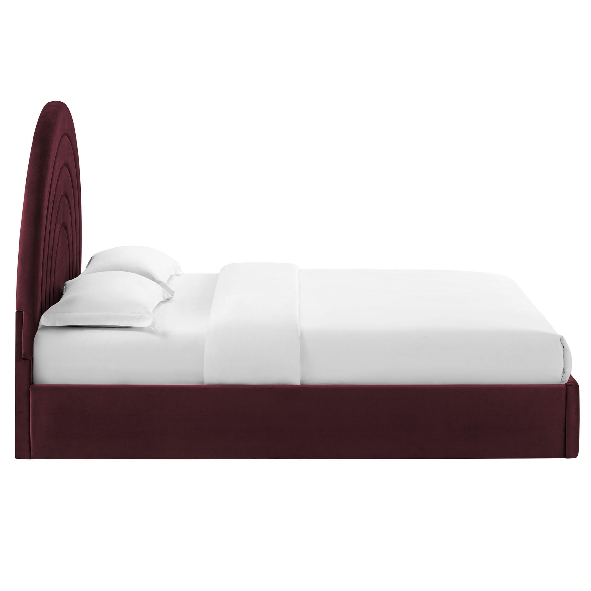 Modway Solana Queen Platform Bed, Purple, large