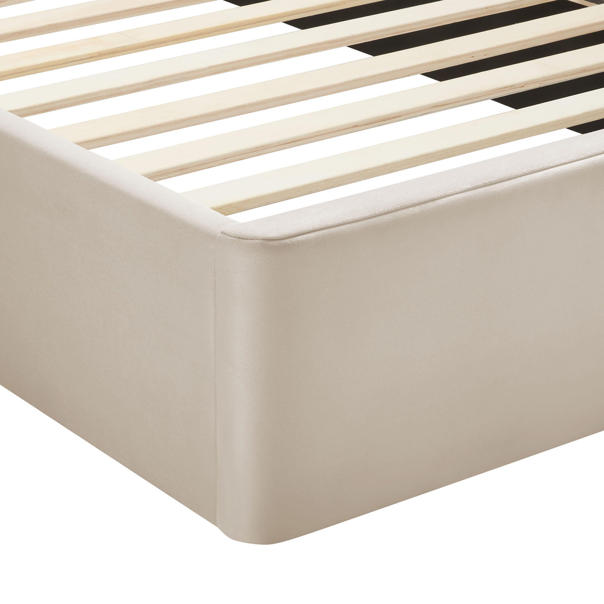 Modway Solana Queen Platform Bed, Beige, large