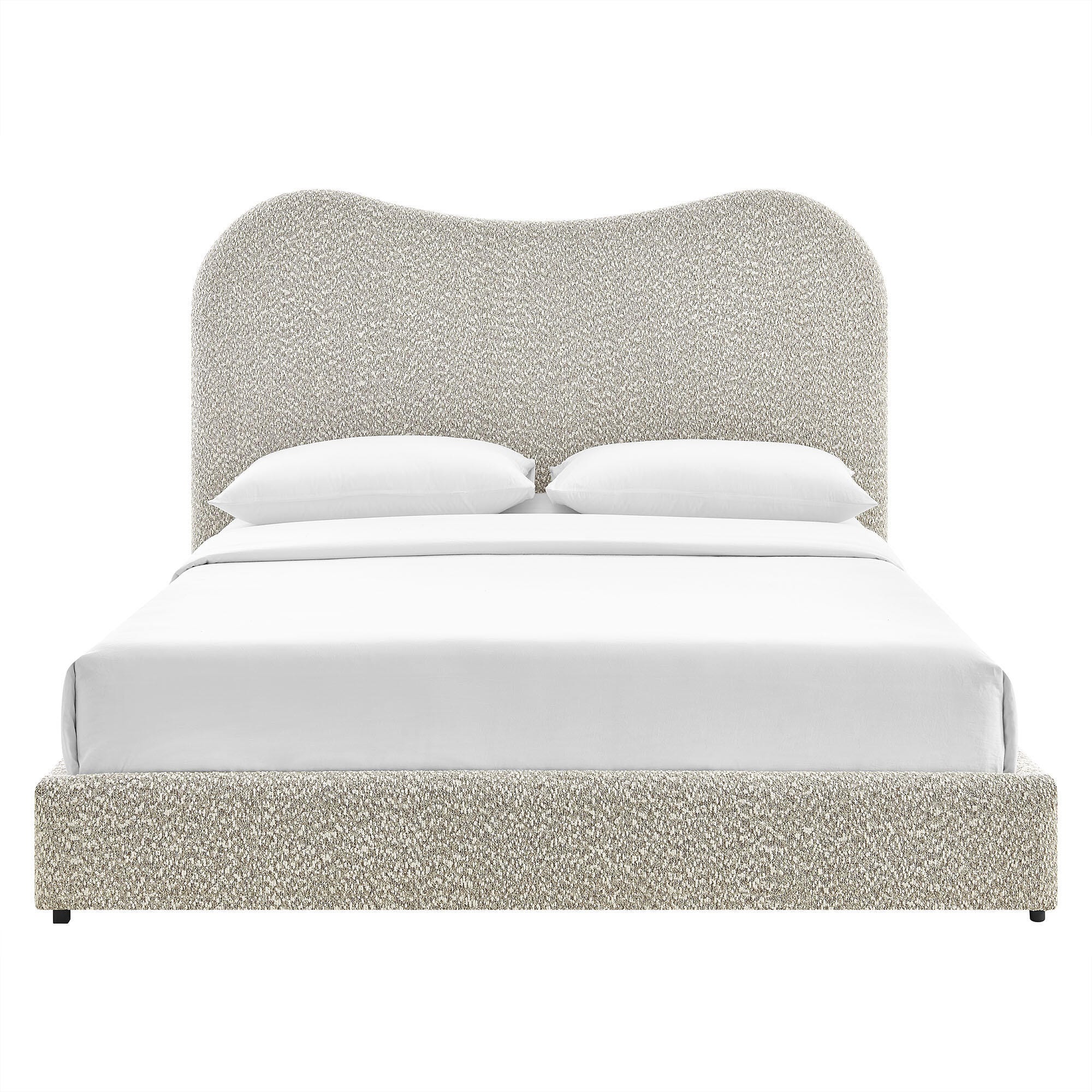 Modway Seluna Queen Platform Bed, Rock Gray, large