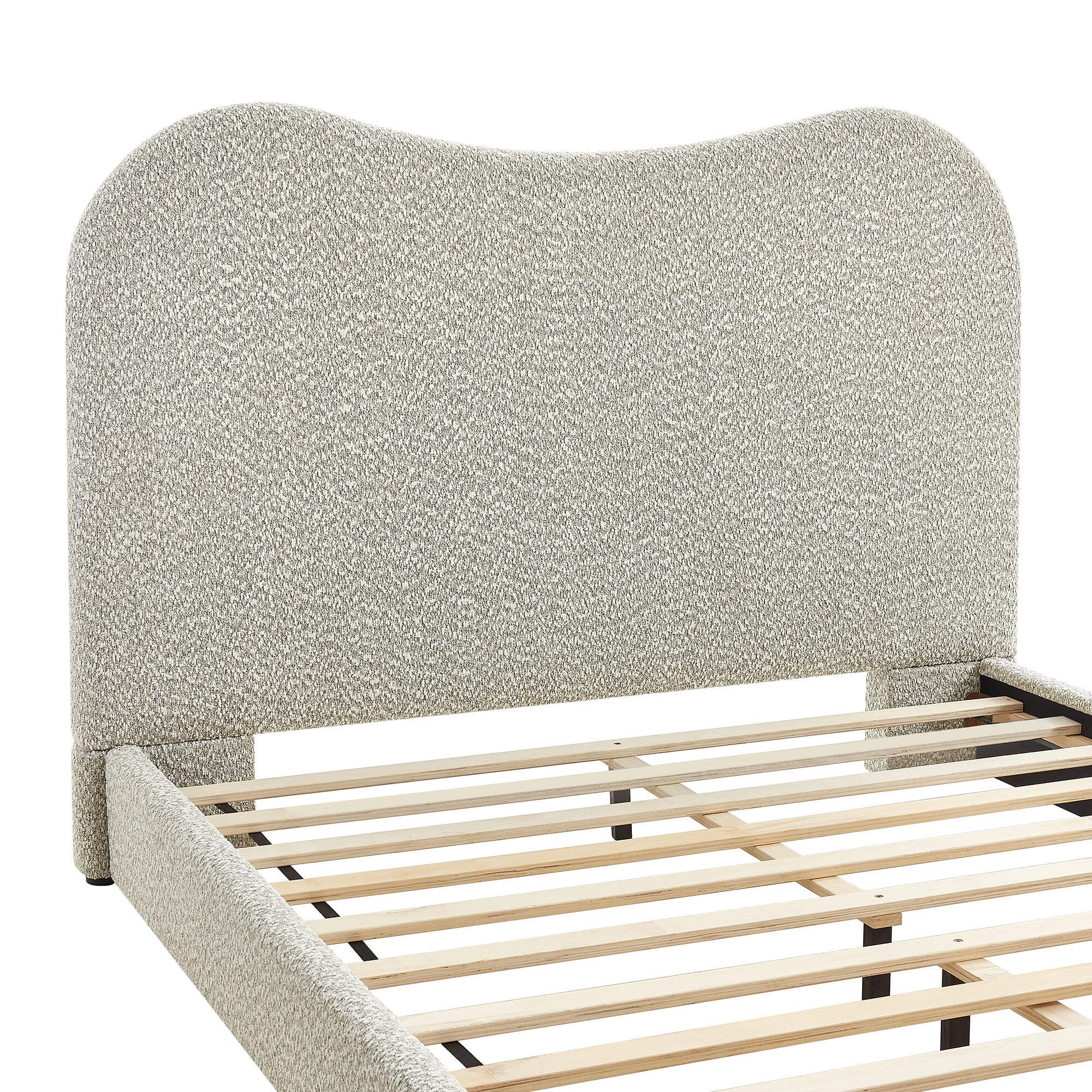 Modway Seluna Queen Platform Bed, Rock Gray, large