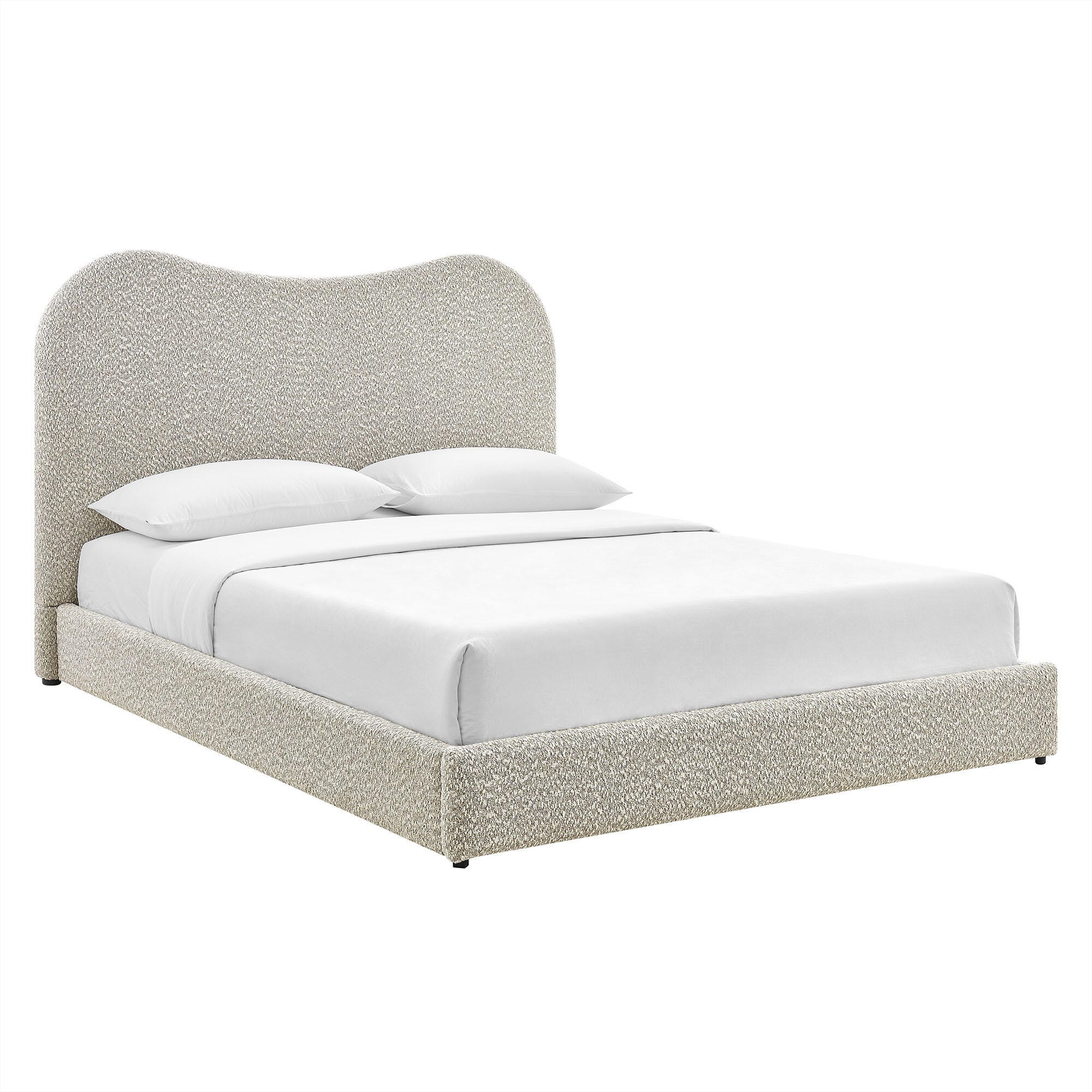 Modway Seluna Queen Platform Bed, Rock Gray, large