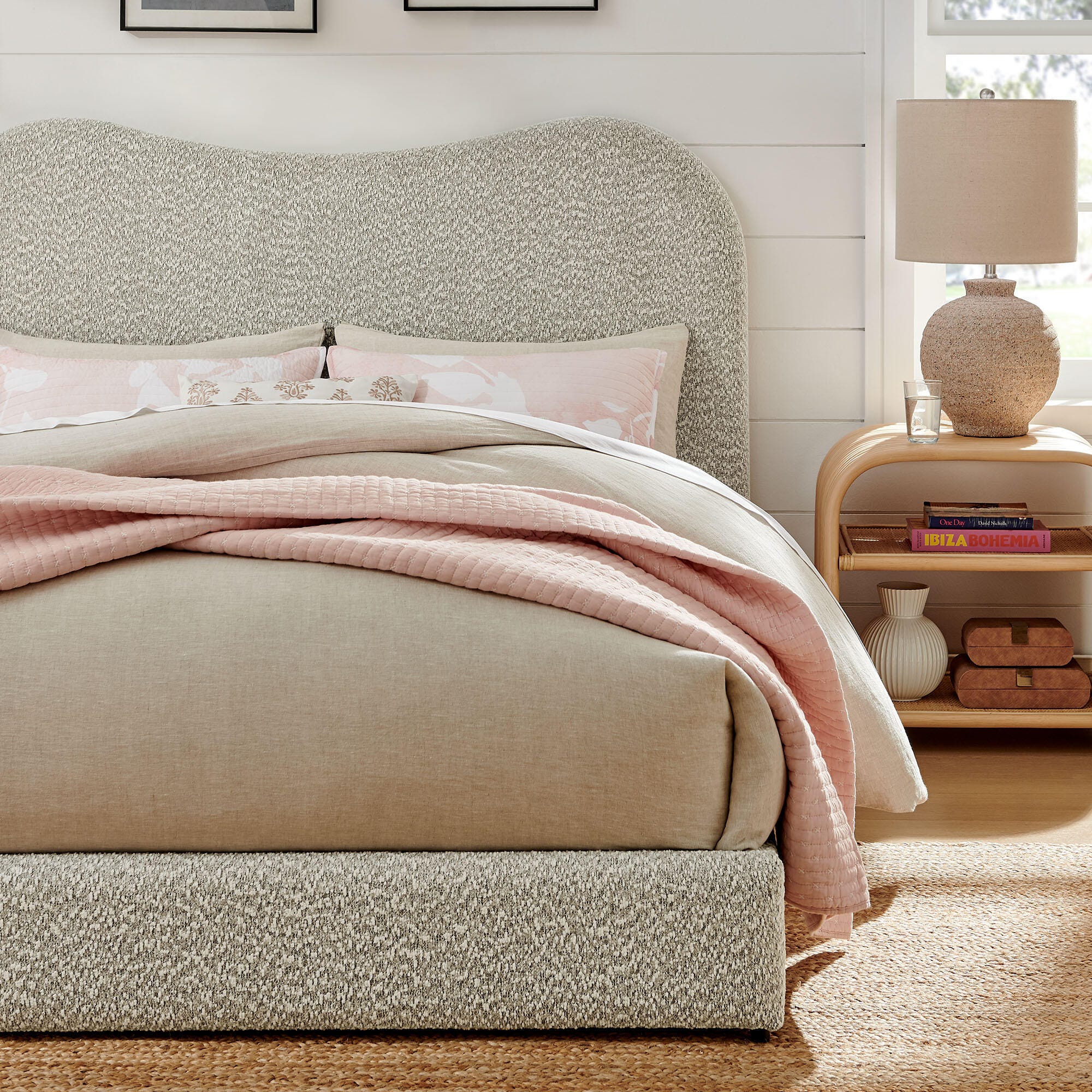 Modway Seluna Queen Platform Bed, Rock Gray, large