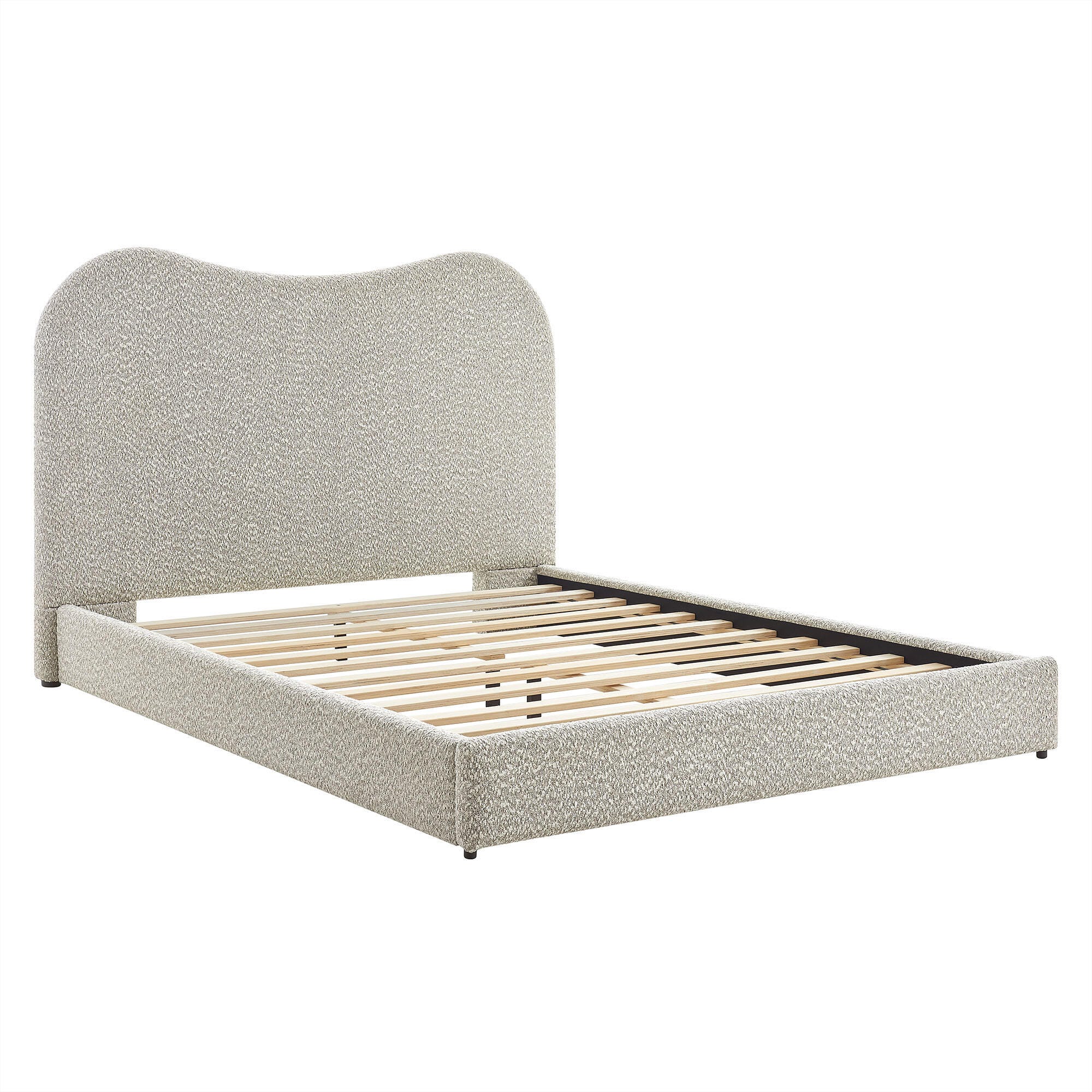 Modway Seluna Queen Platform Bed, Rock Gray, large