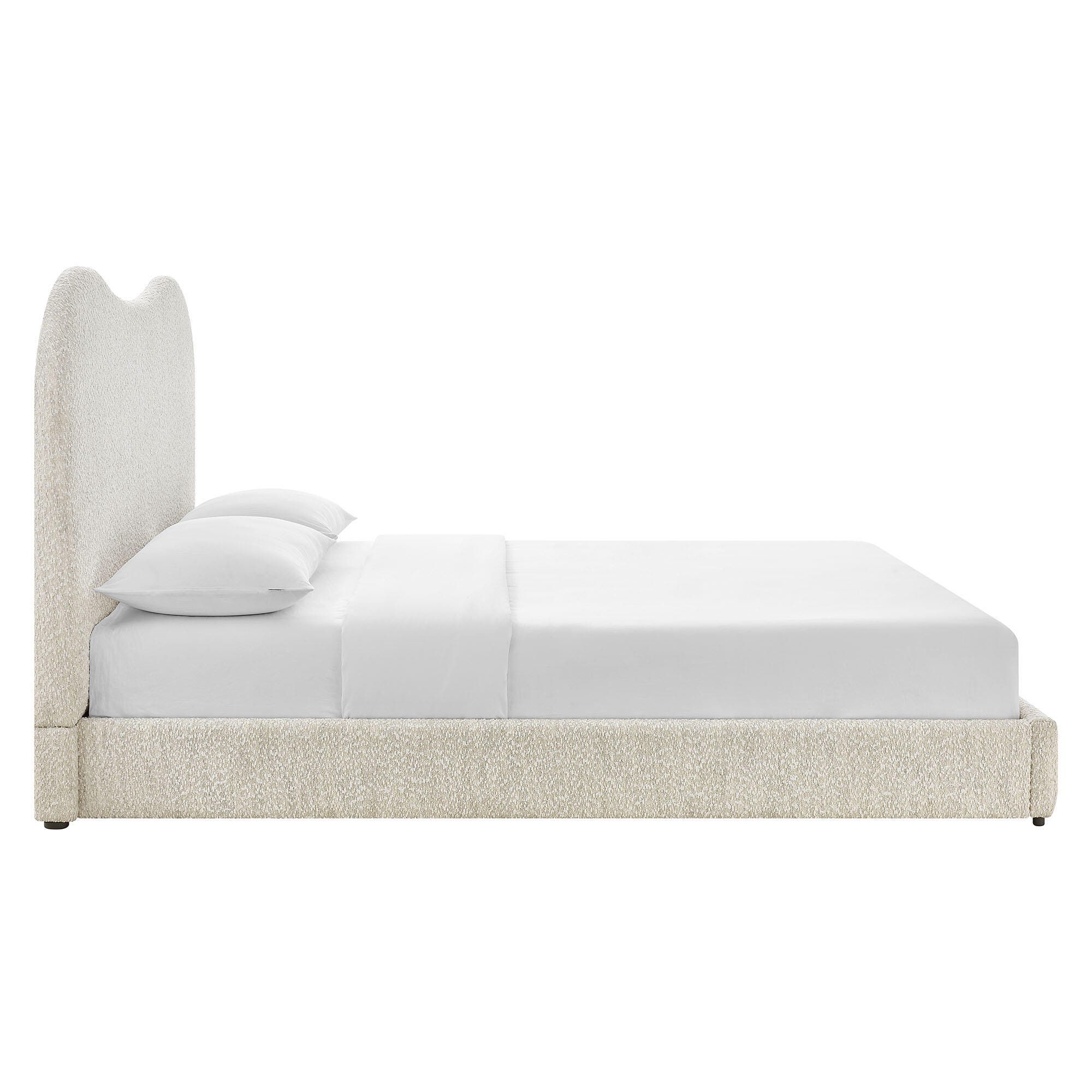 Modway Seluna Queen Platform Bed, Pearl White, large