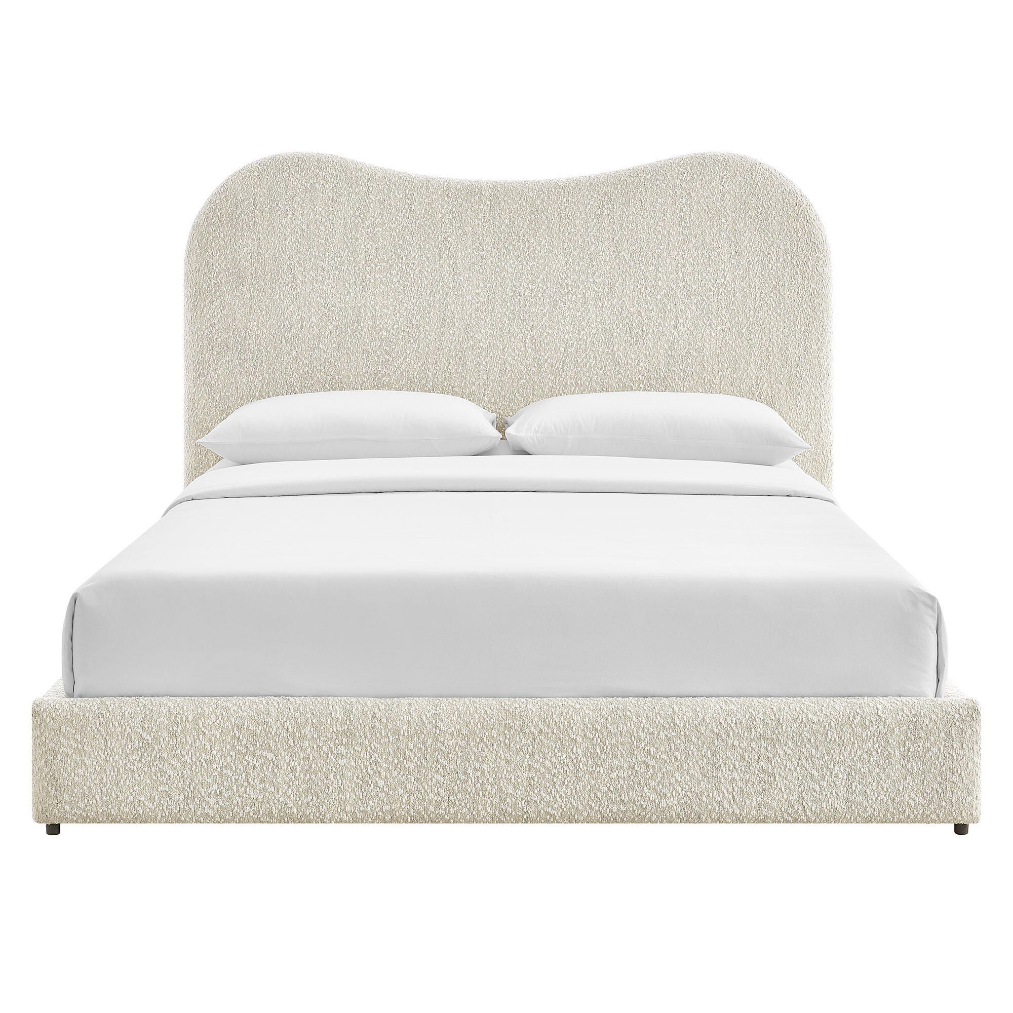 Modway Seluna Queen Platform Bed, Pearl White, large