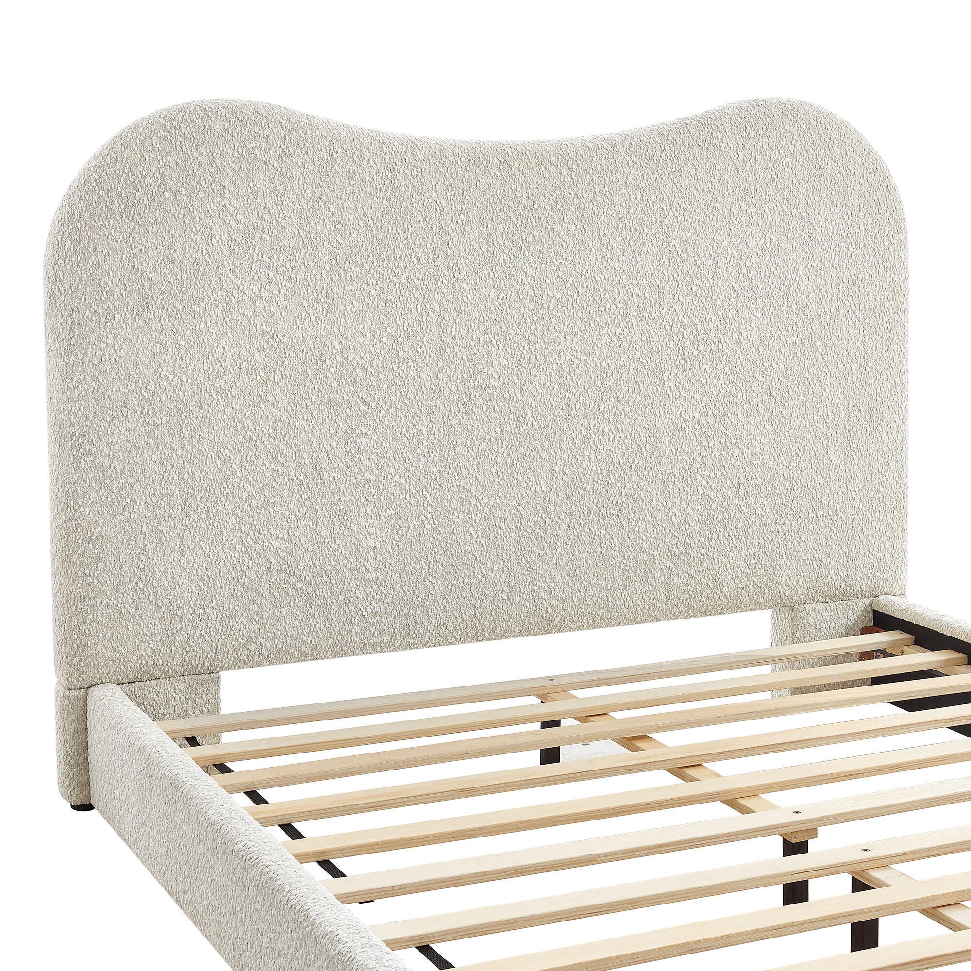 Modway Seluna Queen Platform Bed, Pearl White, large