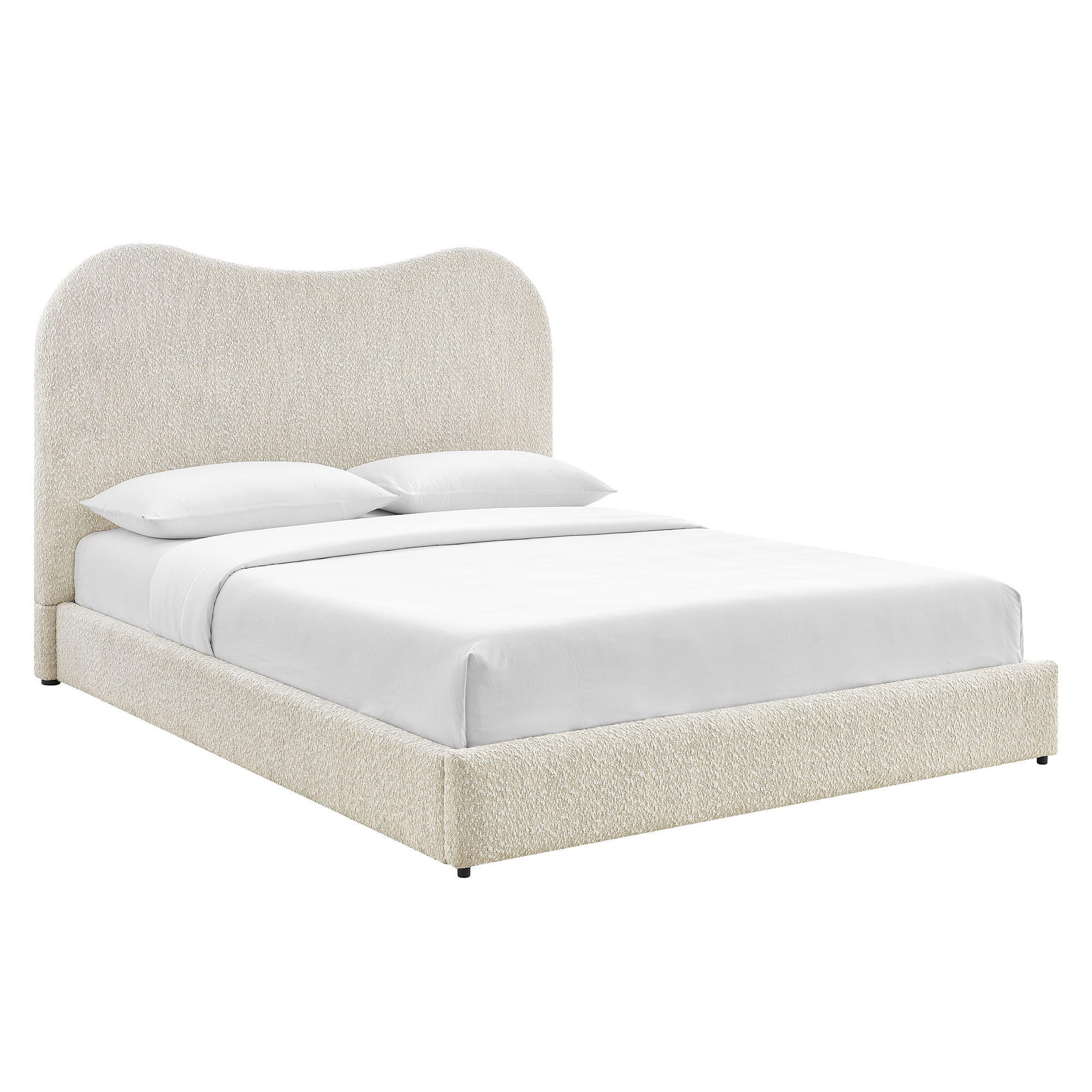 Modway Seluna Queen Platform Bed, Pearl White, large